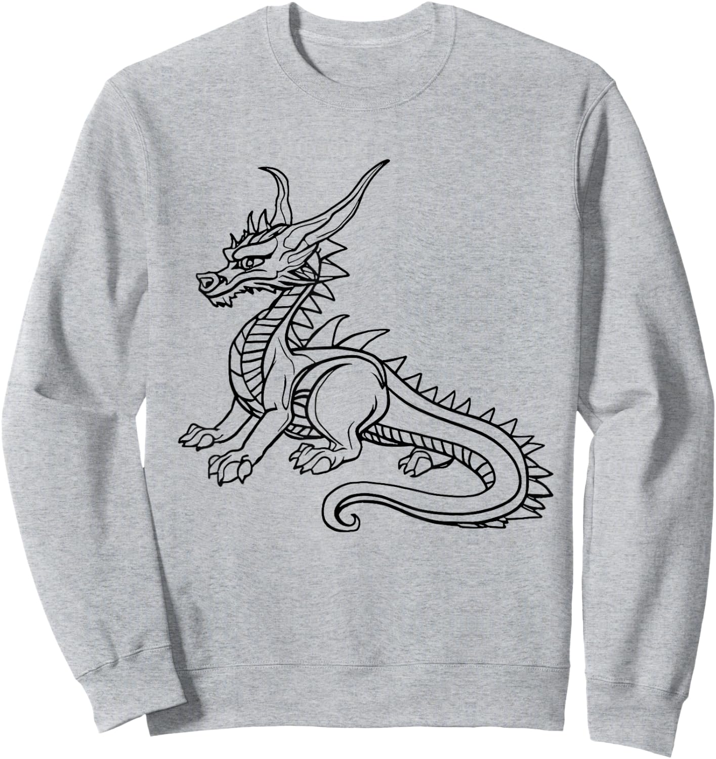 Color the dragon and paint it yourself Sweatshirt - Sweatshirt | Ash