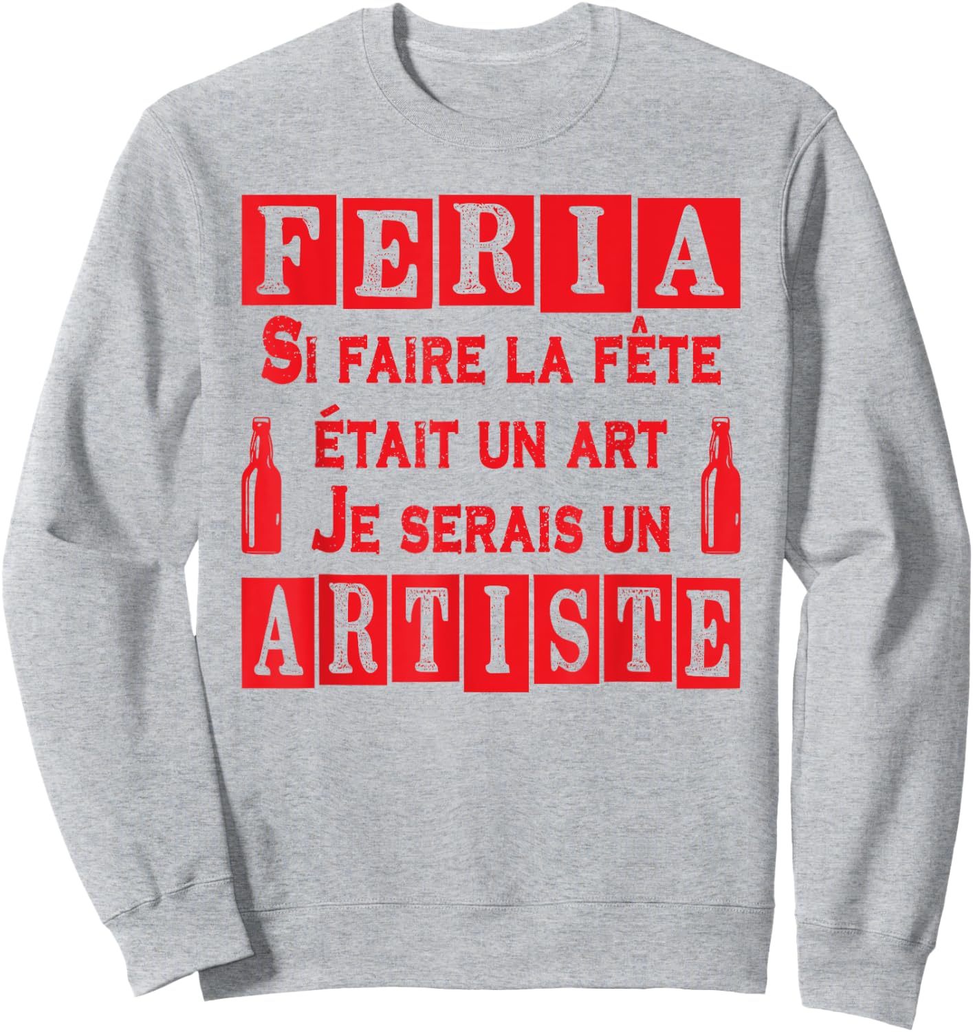 Feria Artiste de l'Apéro sans Moderation Basque Country Tapas , white, S Sweatshirt - Sweatshirt | Ash