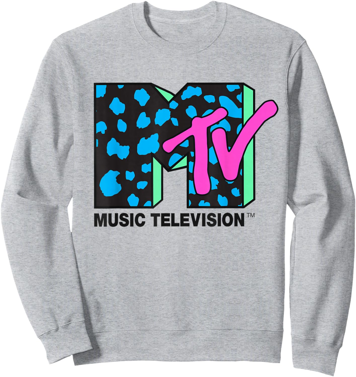 MTV - Blue Leopard Logo Sweatshirt - Sweatshirt | Ash