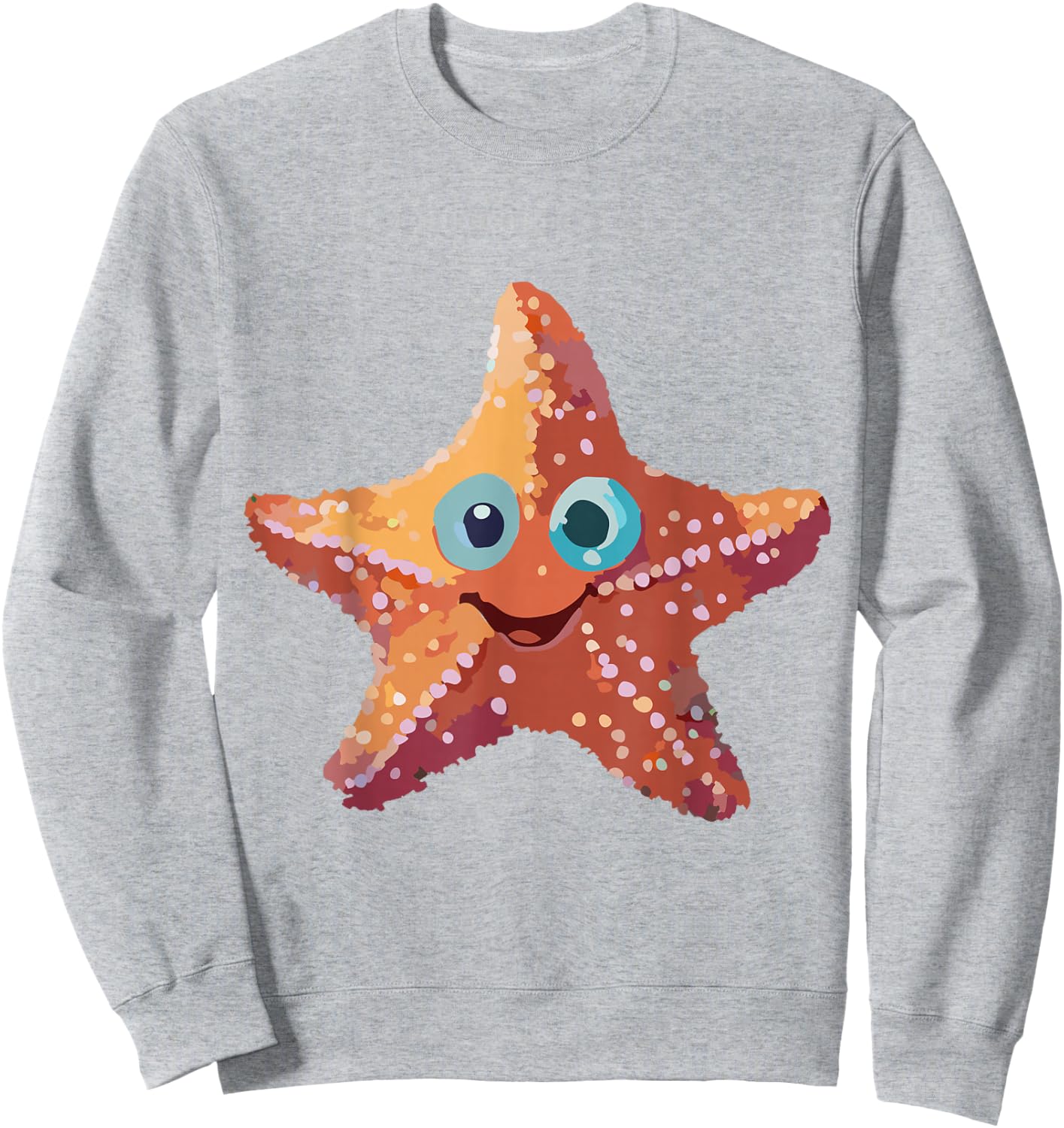 Starfish Orange with Face Sweatshirt - Sweatshirt | Ash