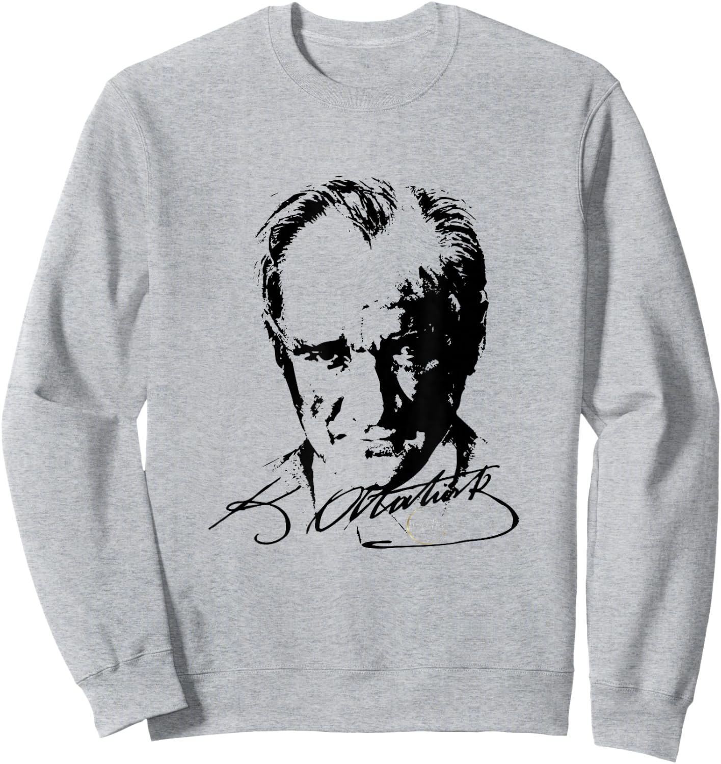 Gazi Mustafa Kemal Atatürk Imza Türkiye Unterschrift Türkei Sweatshirt - Sweatshirt | Ash