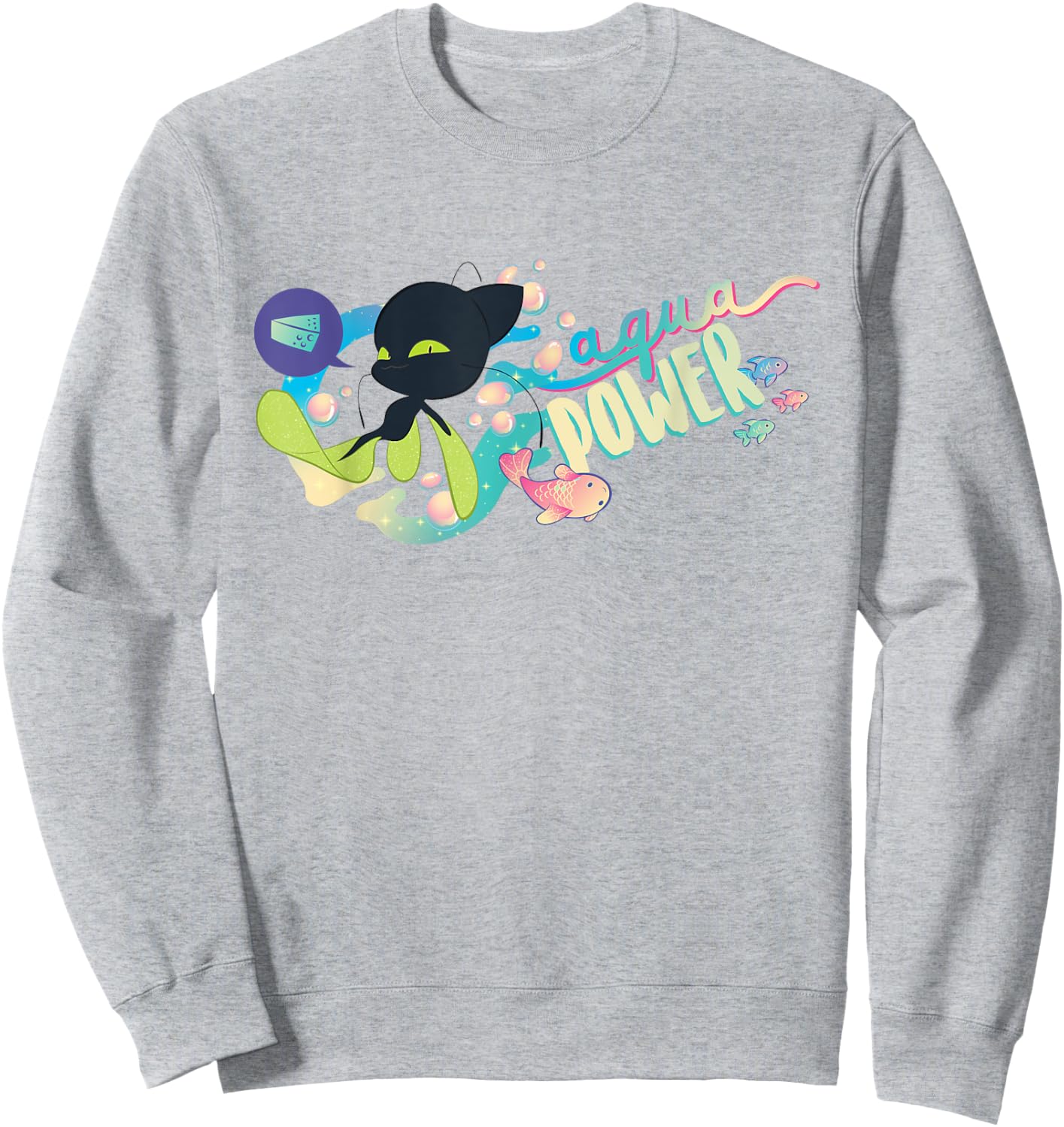 Miraculous Ladybug Summer Aqua Plagg Sweatshirt - Sweatshirt | Ash