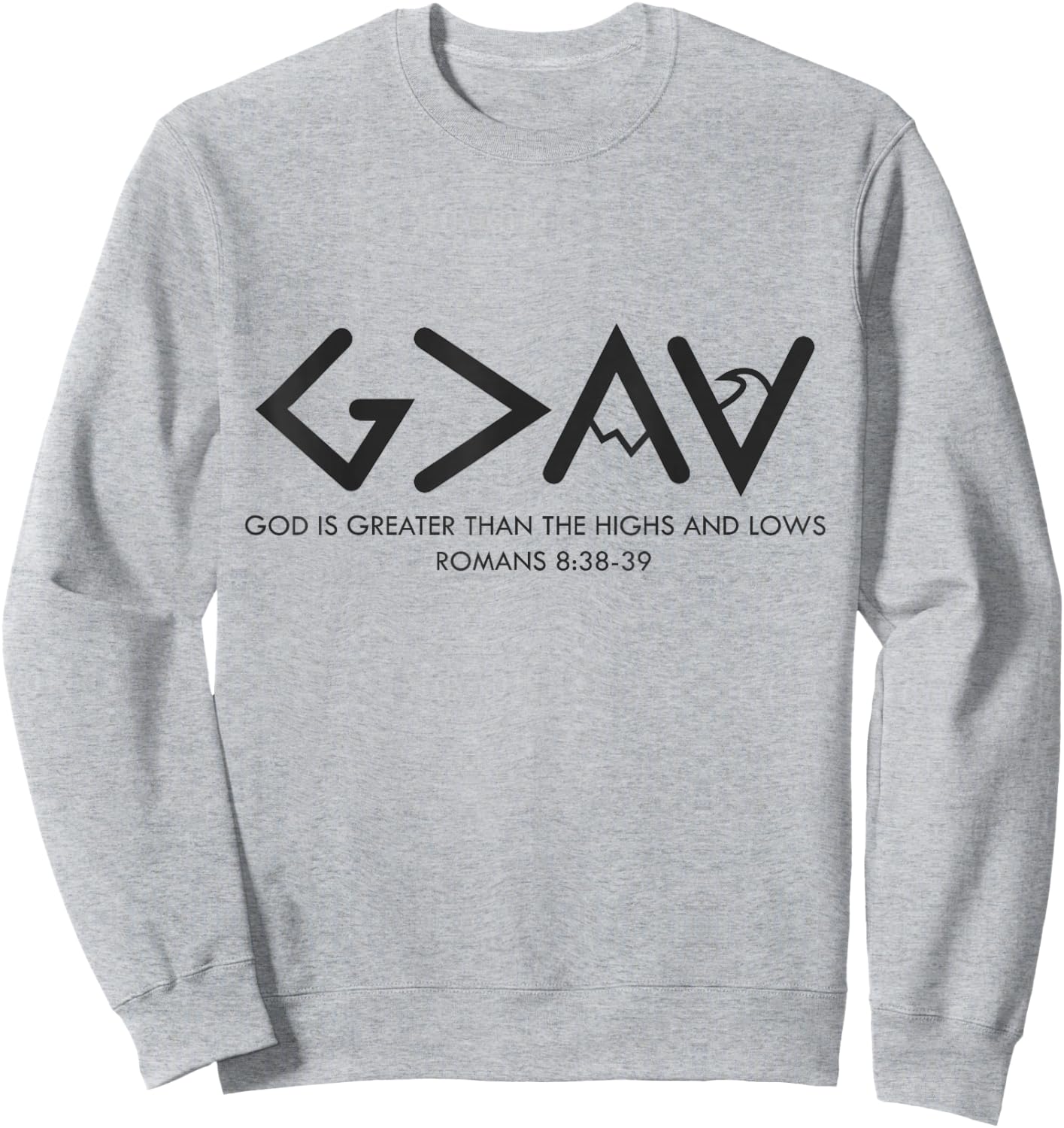 "G>AV" Deep Sweatshirt - Sweatshirt | Ash