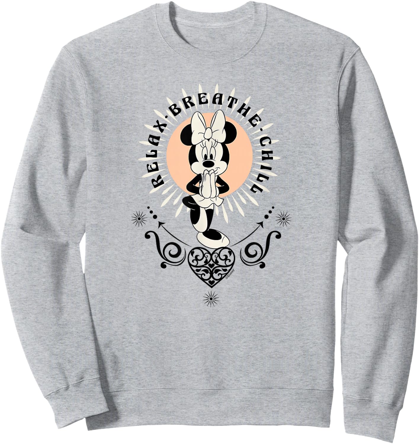 Minnie Mouse - Yoga Relax Breath Chill Sweatshirt - Sweatshirt | Ash