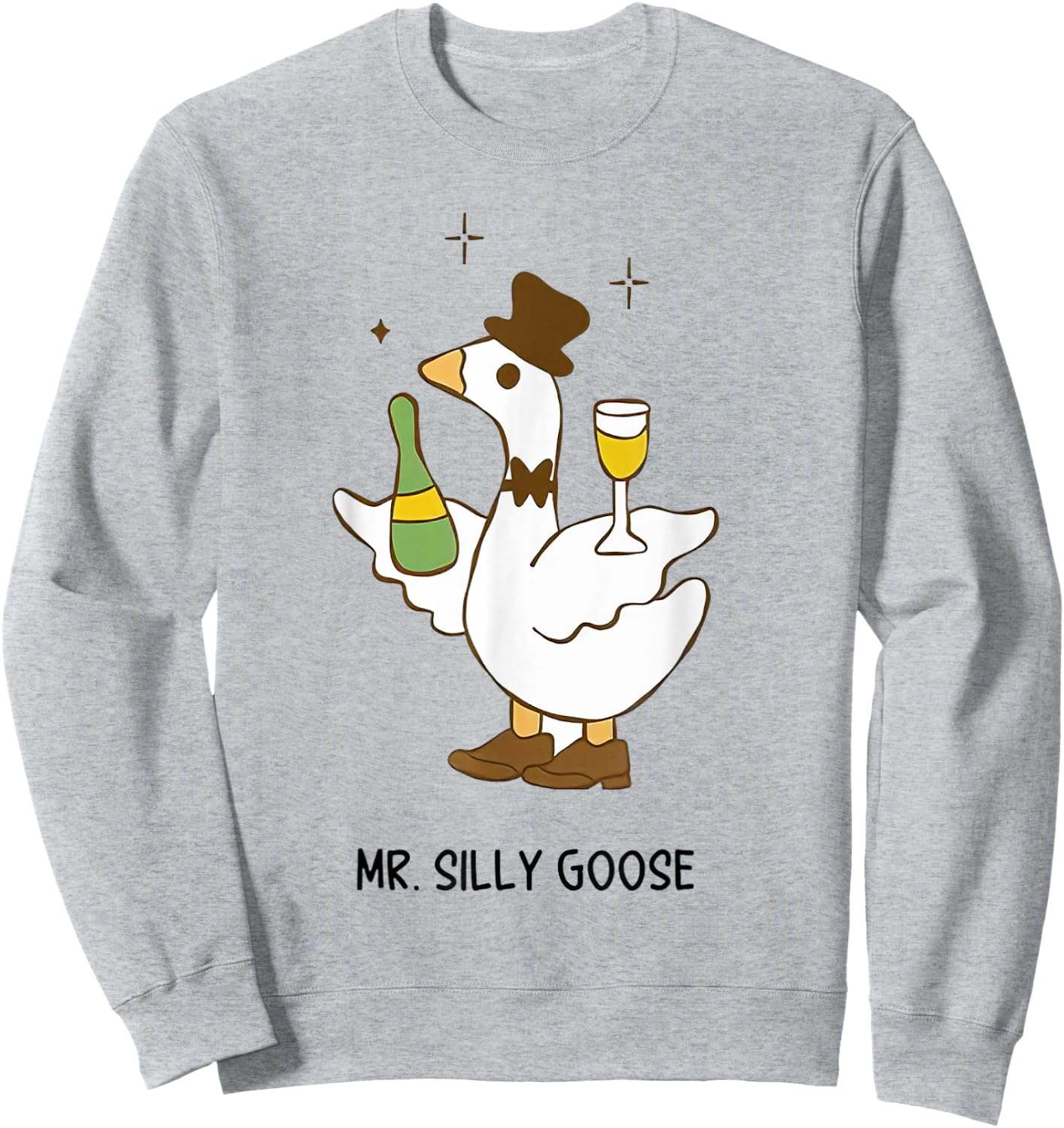 Mr Silly Goose Bride To Be Wedding Drinking Bride Goose Sweatshirt - Sweatshirt | Ash
