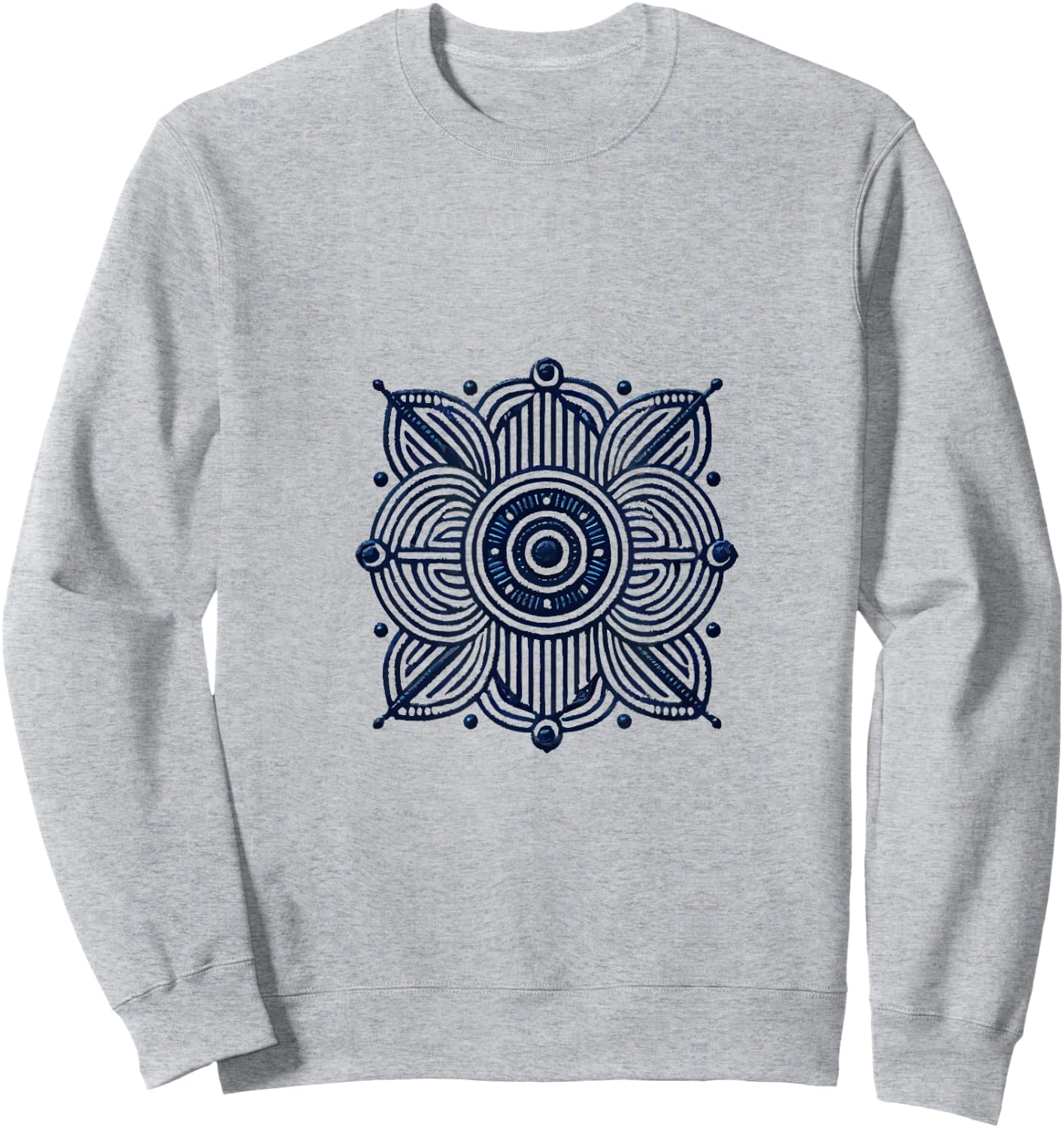 Motif floral géométrique avec détails symétriques Sweatshirt - Sweatshirt | Ash
