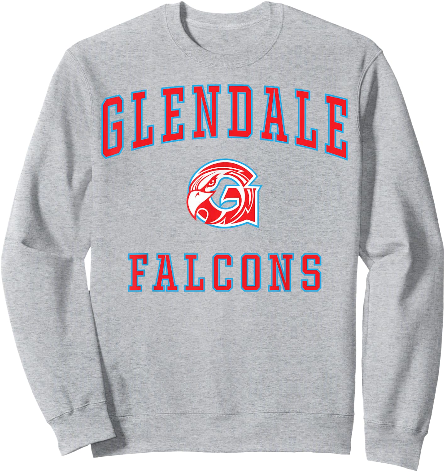 Glendale High School Falcons Sweatshirt - Sweatshirt | Ash