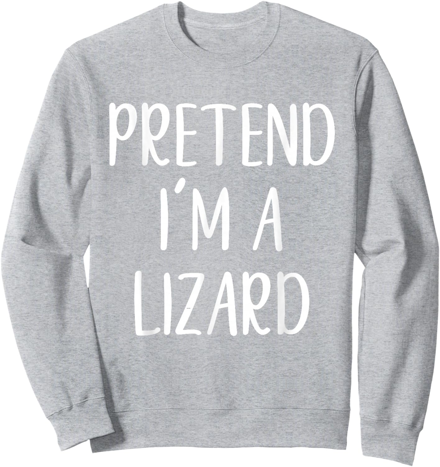 Pretend I'm A Lizard Costume Halloween Funny Easy Adult Kid Sweatshirt - Sweatshirt | Ash