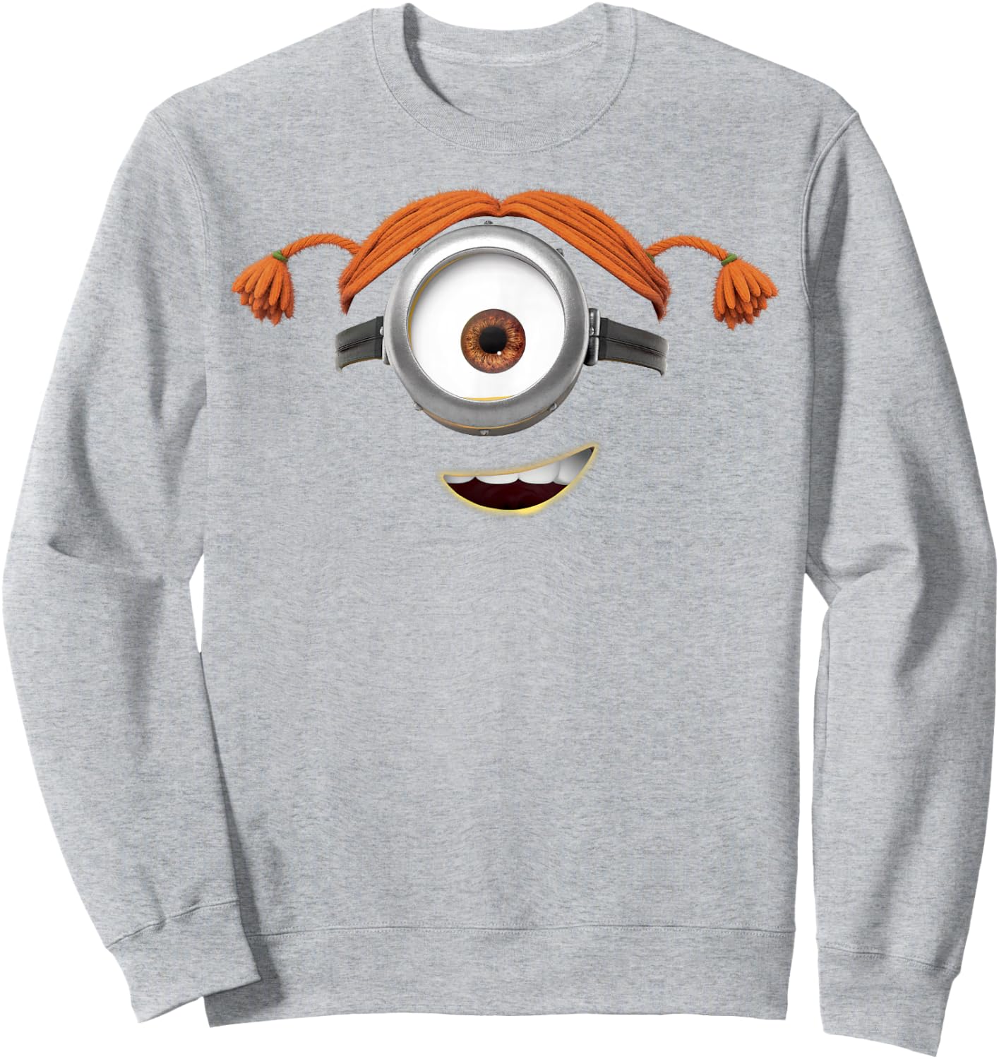 Despicable Me Minions Carl Pigtails Sweatshirt - Sweatshirt | Ash