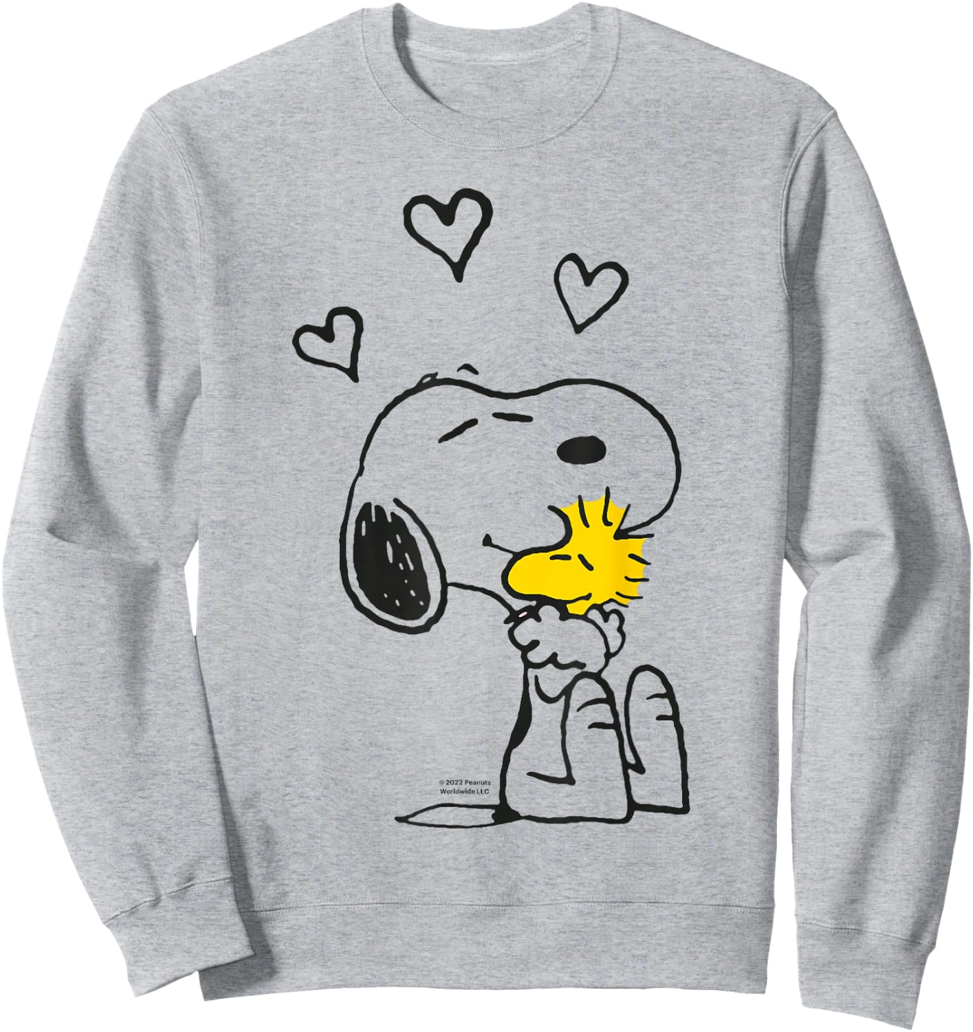 Peanuts - Snoopy Woodstock I Hold You Sweatshirt - Sweatshirt | Ash