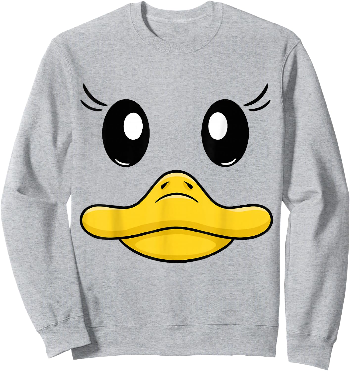 Duck costume goose duck face duck beak funny animal costume Sweatshirt - Sweatshirt | Ash