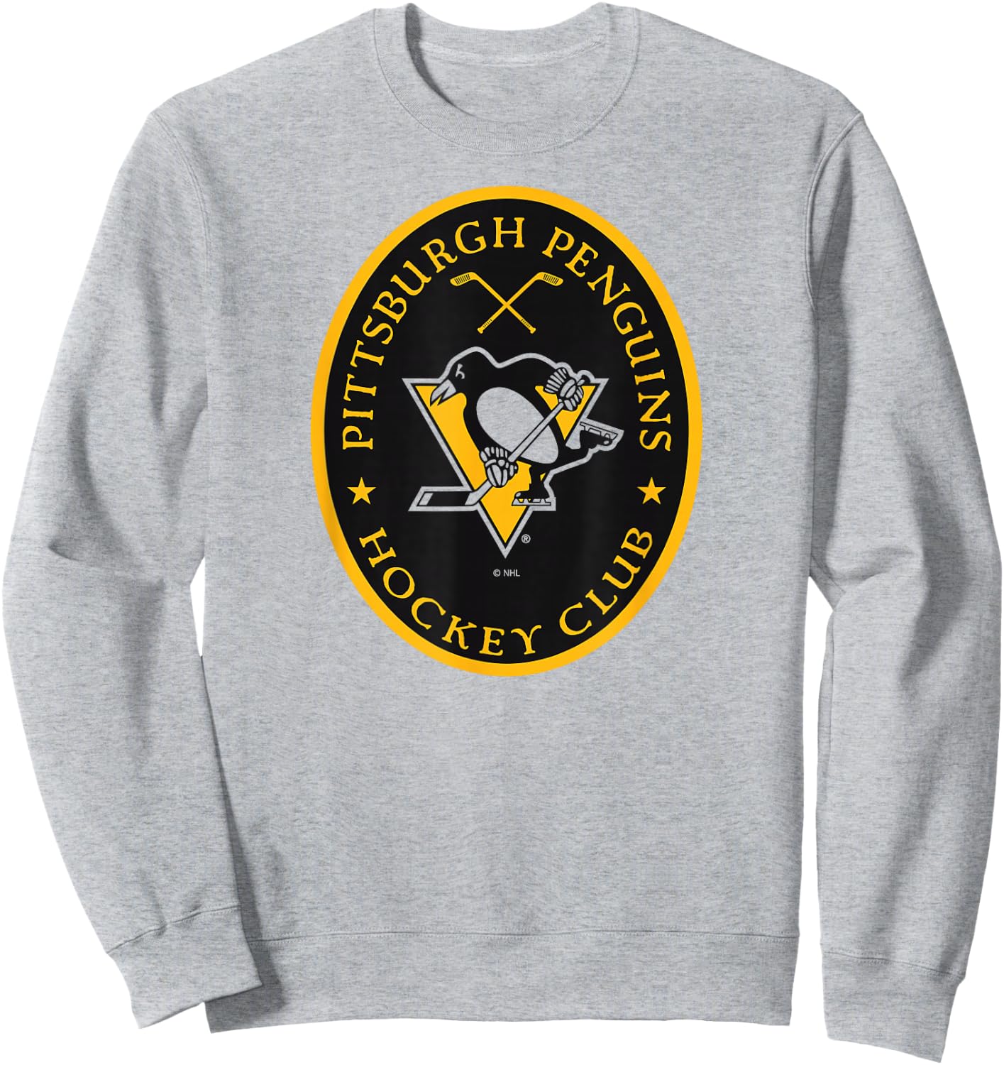 Pittsburgh Penguins Iconic White Officially Licensed Sweatshirt - Sweatshirt | Ash