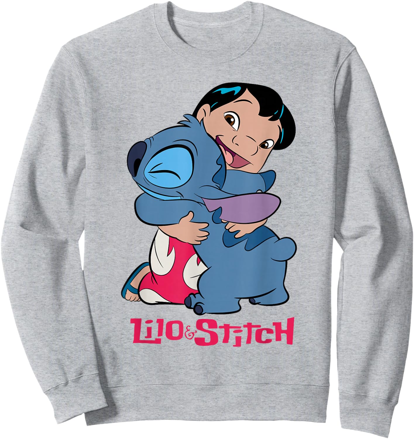Disney Lilo & Stitch 90s Hug , Blue, S Sweatshirt - Sweatshirt | Ash