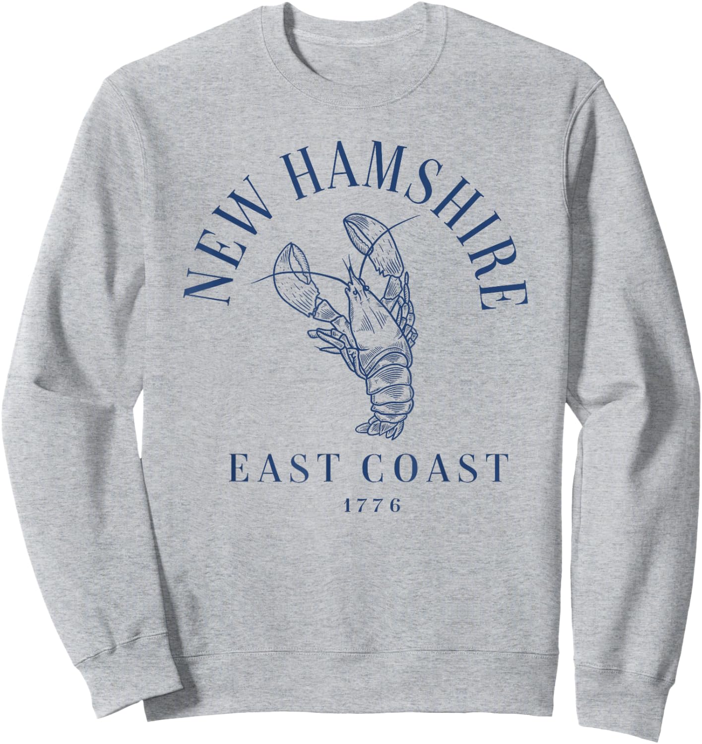 New Hampshire Lobster Vintage Sweatshirt - Sweatshirt | Ash