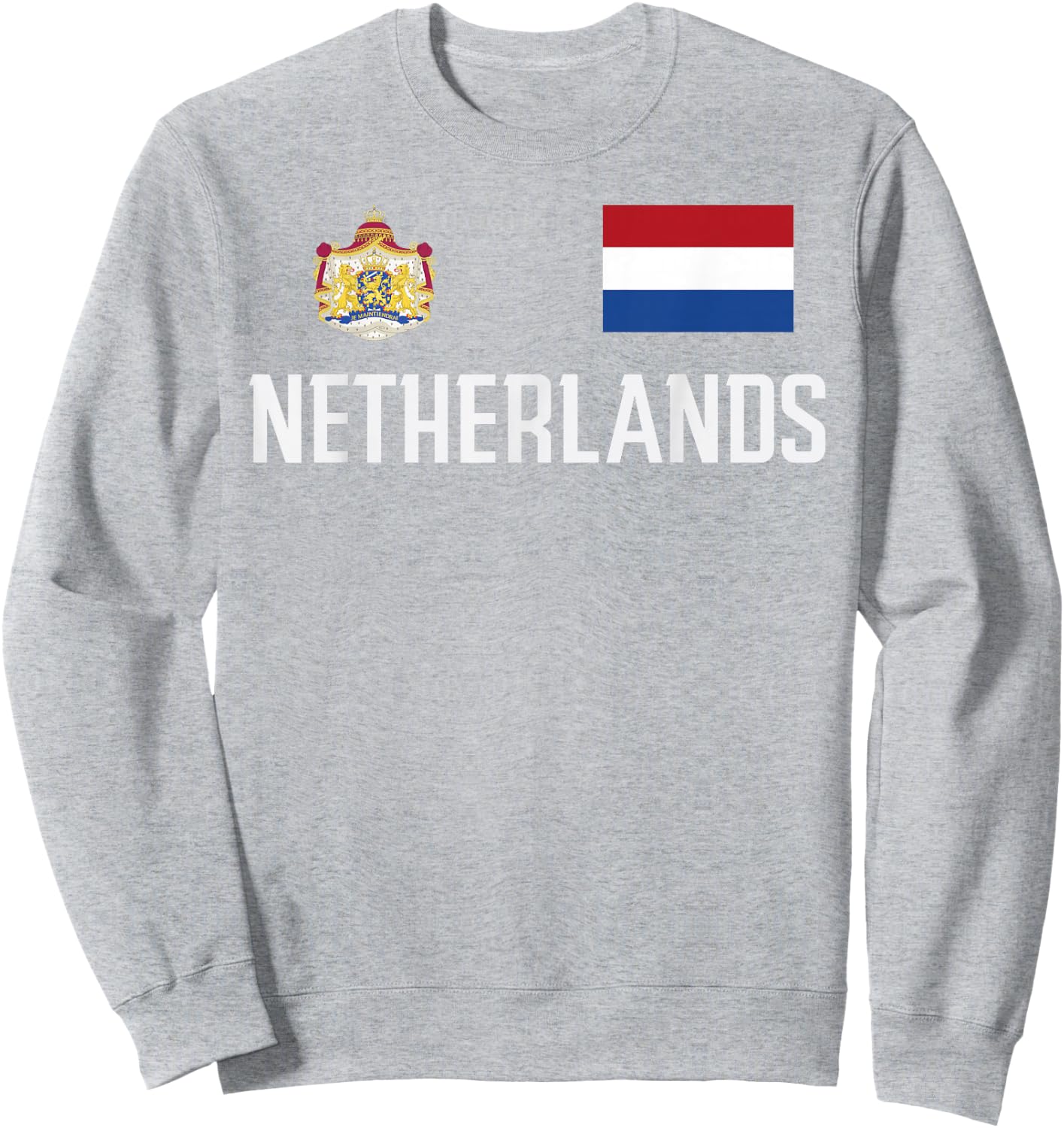 Netherlands Flag Football Soccer Fan Men Women Kids Sweatshirt - Sweatshirt | Ash