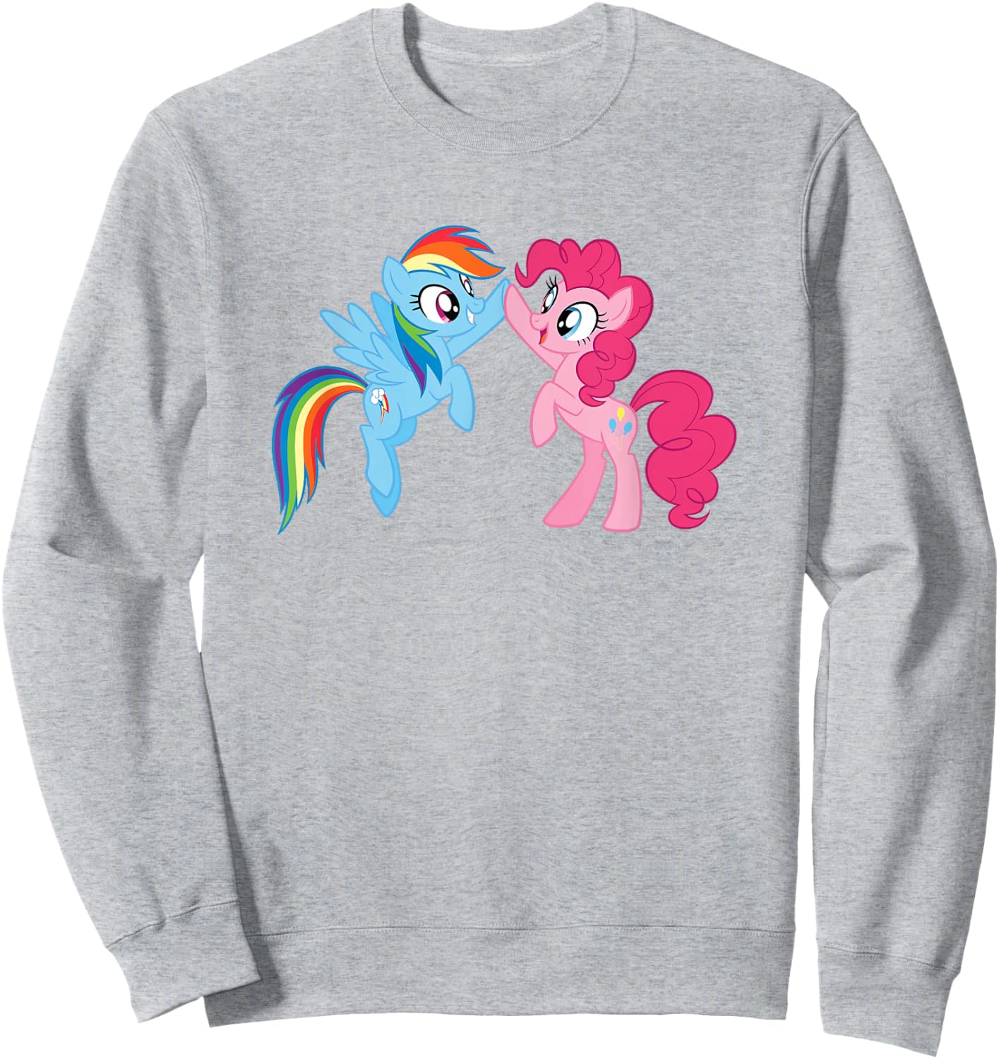My Little Pony Pinkie Pie and Rainbow Dash High Five Sweatshirt - Sweatshirt | Ash