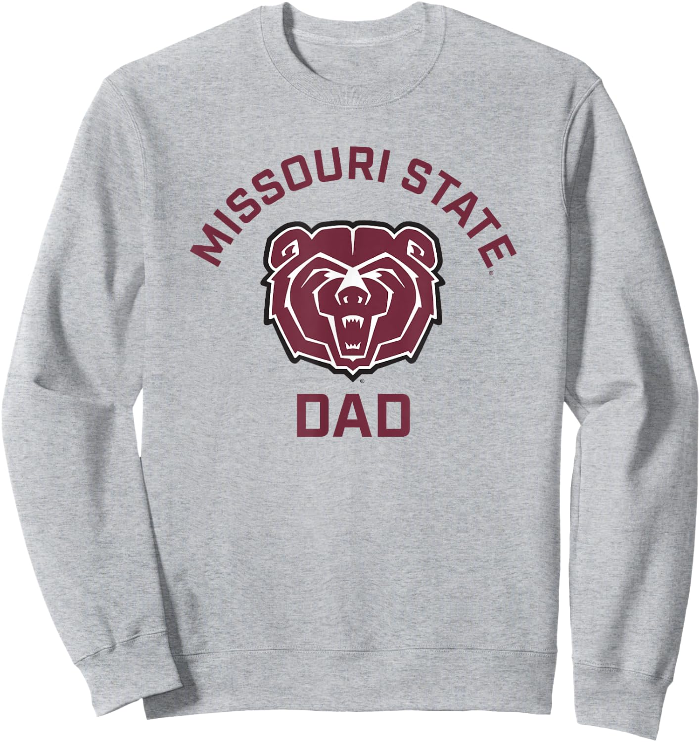 Missouri State University MSU Bears Arched Dad Sweatshirt - Sweatshirt | Ash