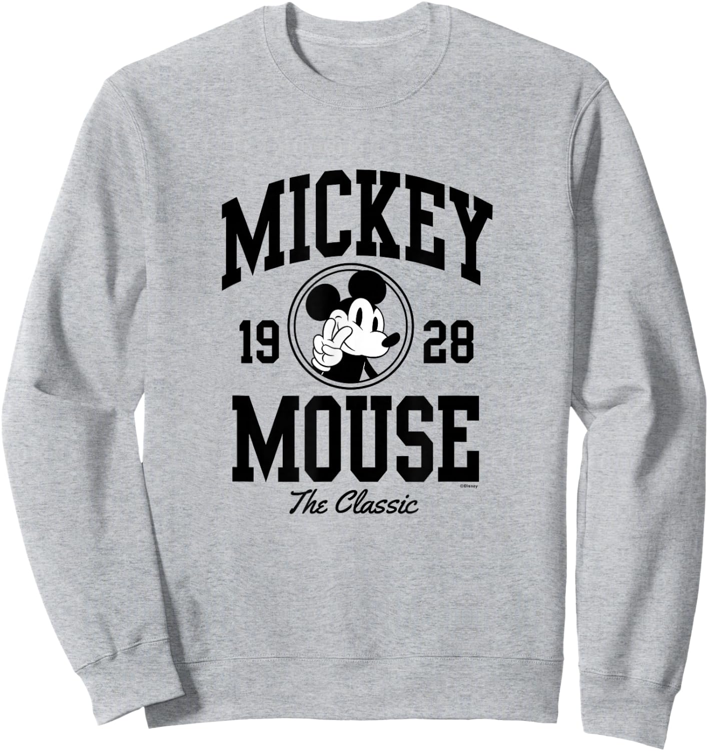 Mickey Mouse - 1928 Collegiate Sweatshirt - Sweatshirt | Ash
