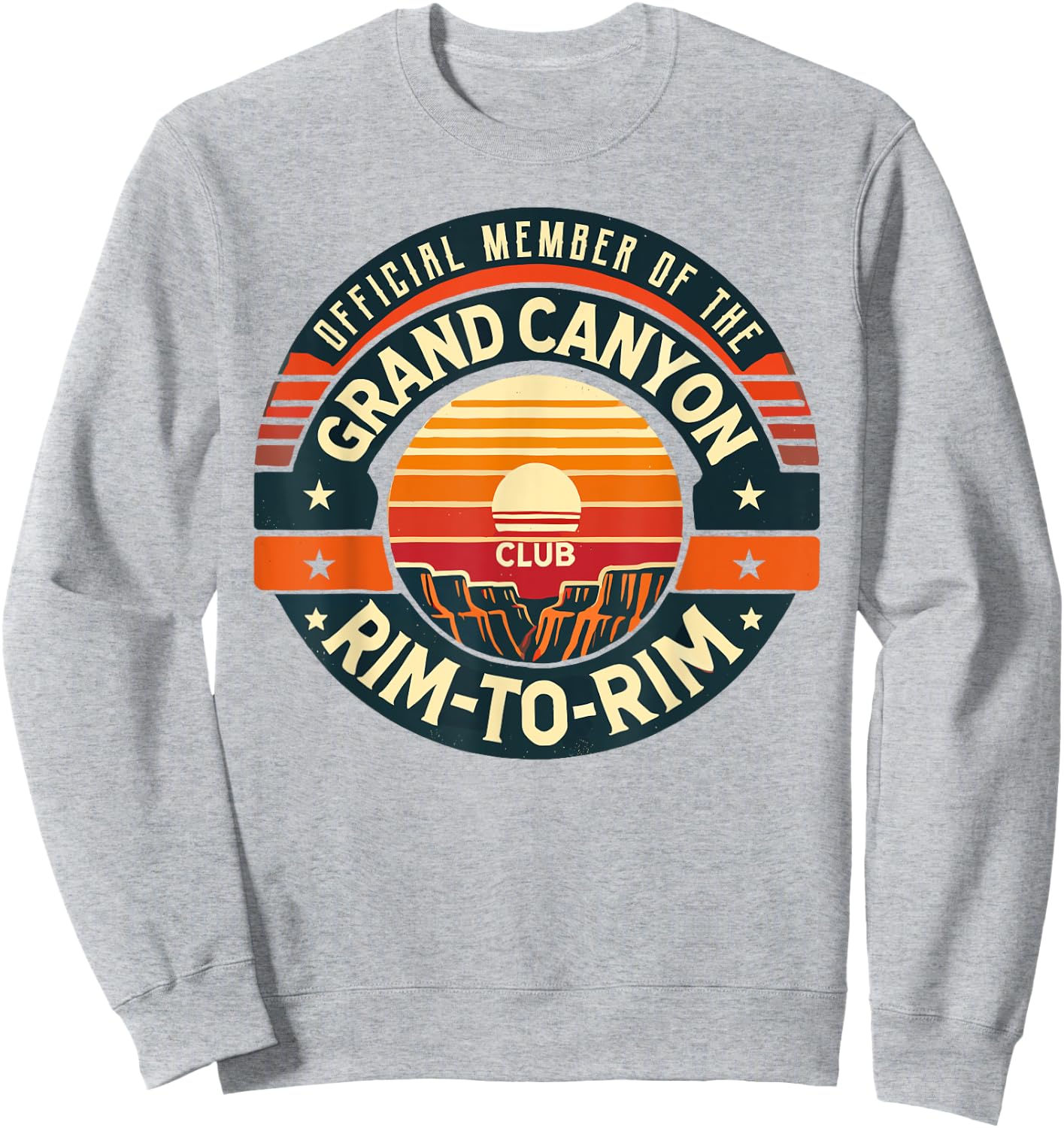 Official Member of the Grand Canyon Rim-to-Rim Club Sweatshirt - Sweatshirt | Ash