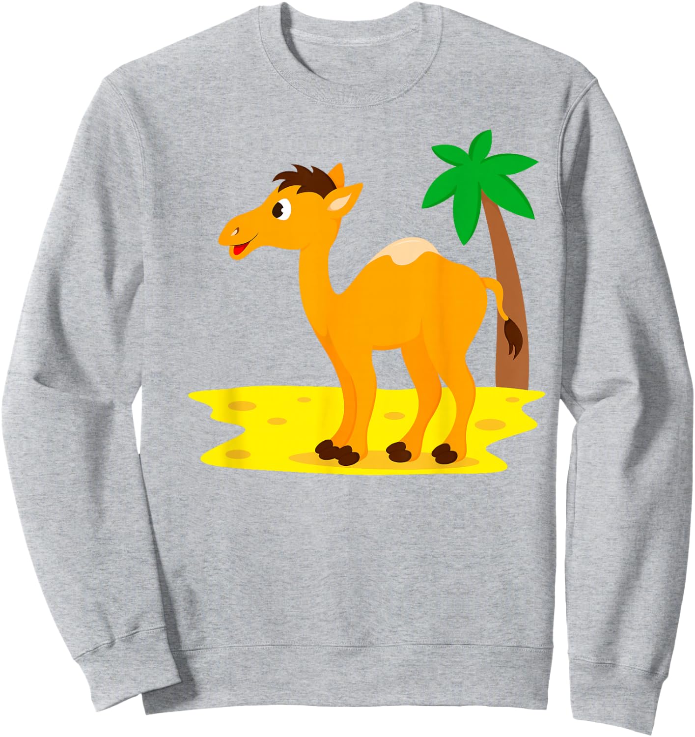 Baby Camel Baby Boys Girls Kids Toddler Camels Sweatshirt - Sweatshirt | Ash