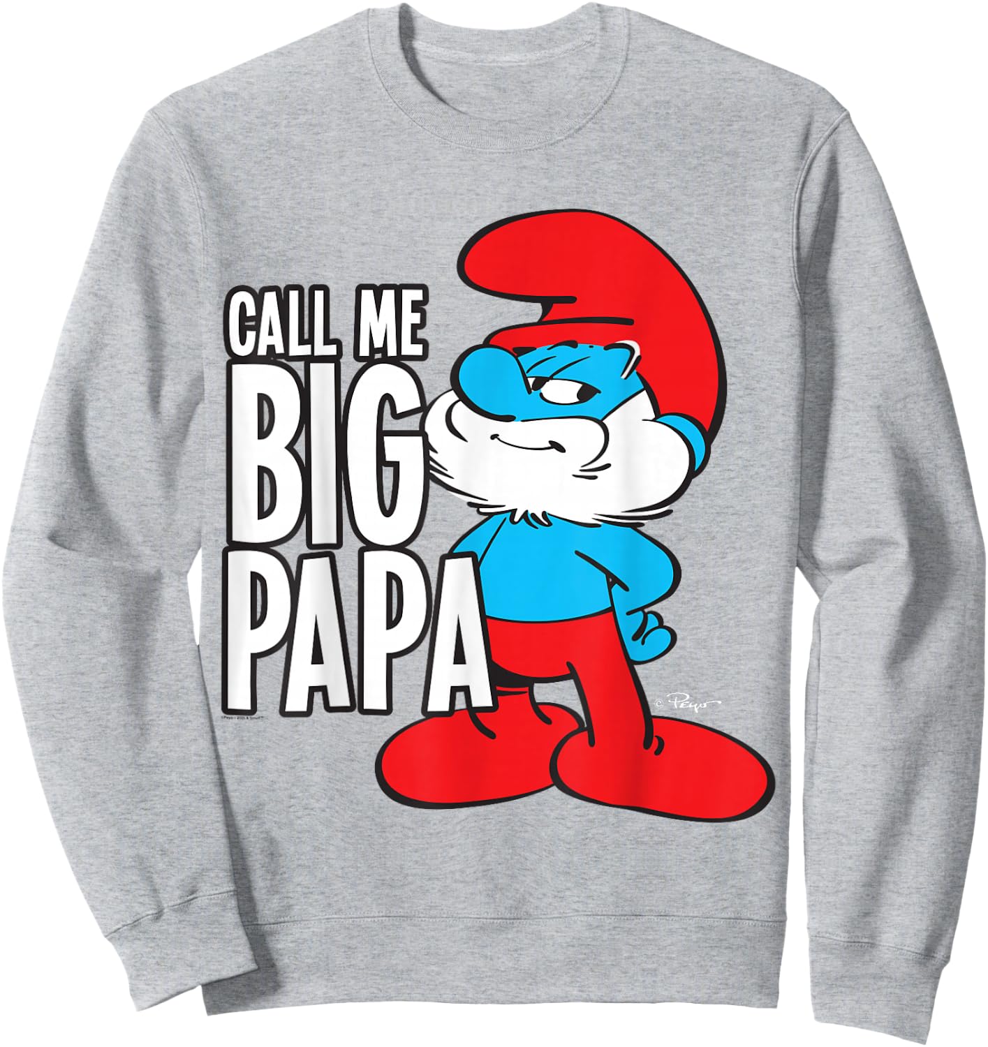 Die Schlümpfe nennen mich Big Papa Sweatshirt - Sweatshirt | Ash