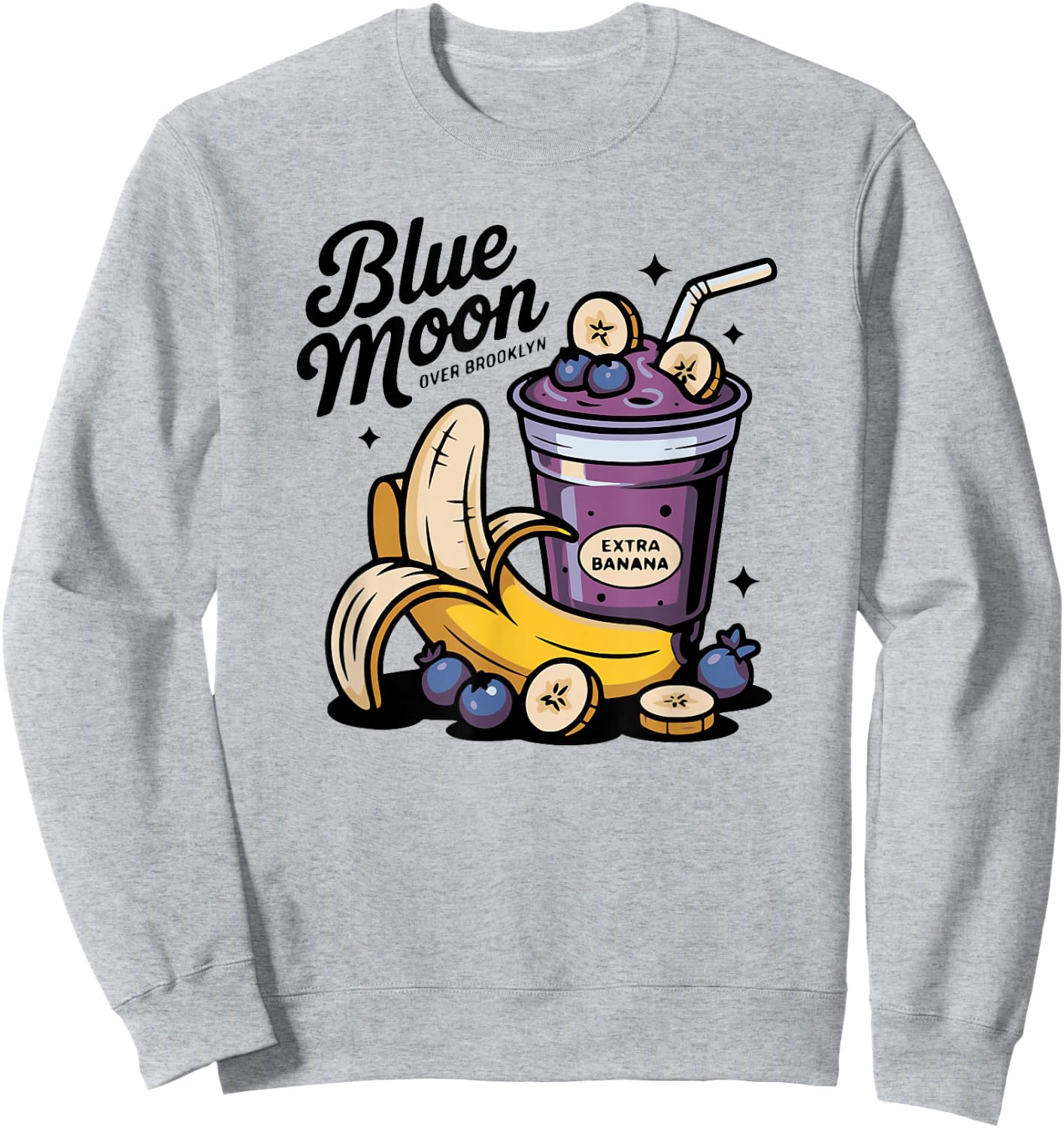 Blauer Mond in Kanada über Brooklyn Extra Banana Sweatshirt - Sweatshirt | Ash