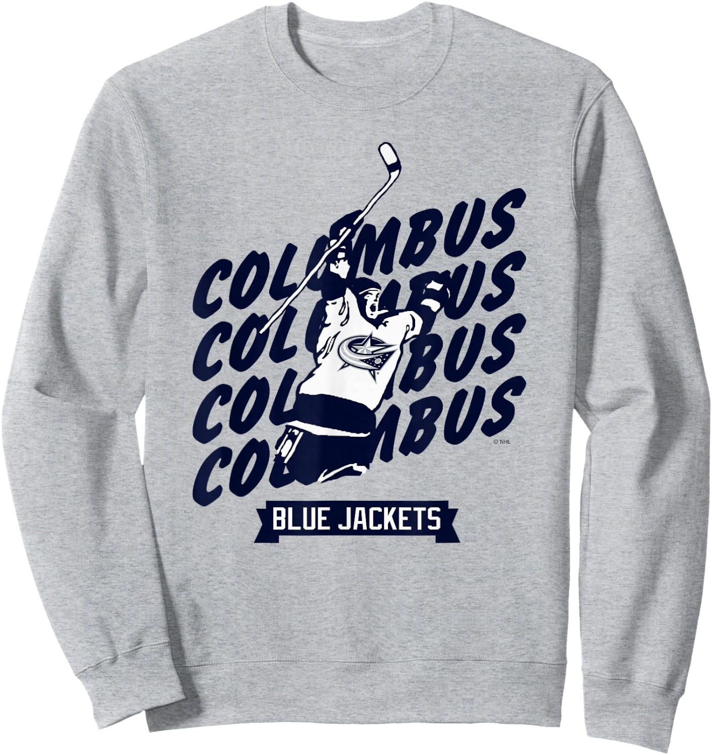 Columbus Blue Jackets Graffiti Red Officially Licensed Sweatshirt - Sweatshirt | Ash