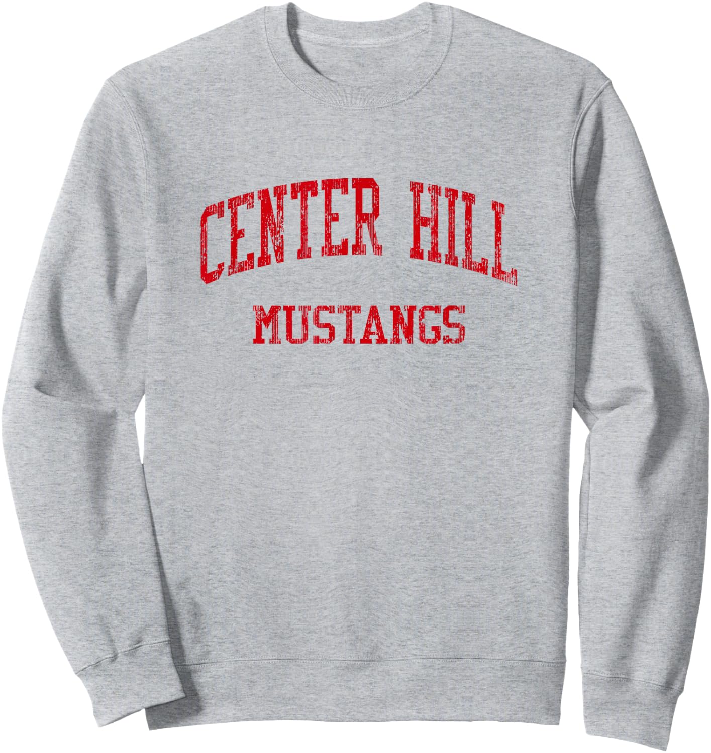 Center Hill High School HS Olive Branch MS Vintage Sports Sweatshirt - Sweatshirt | Ash