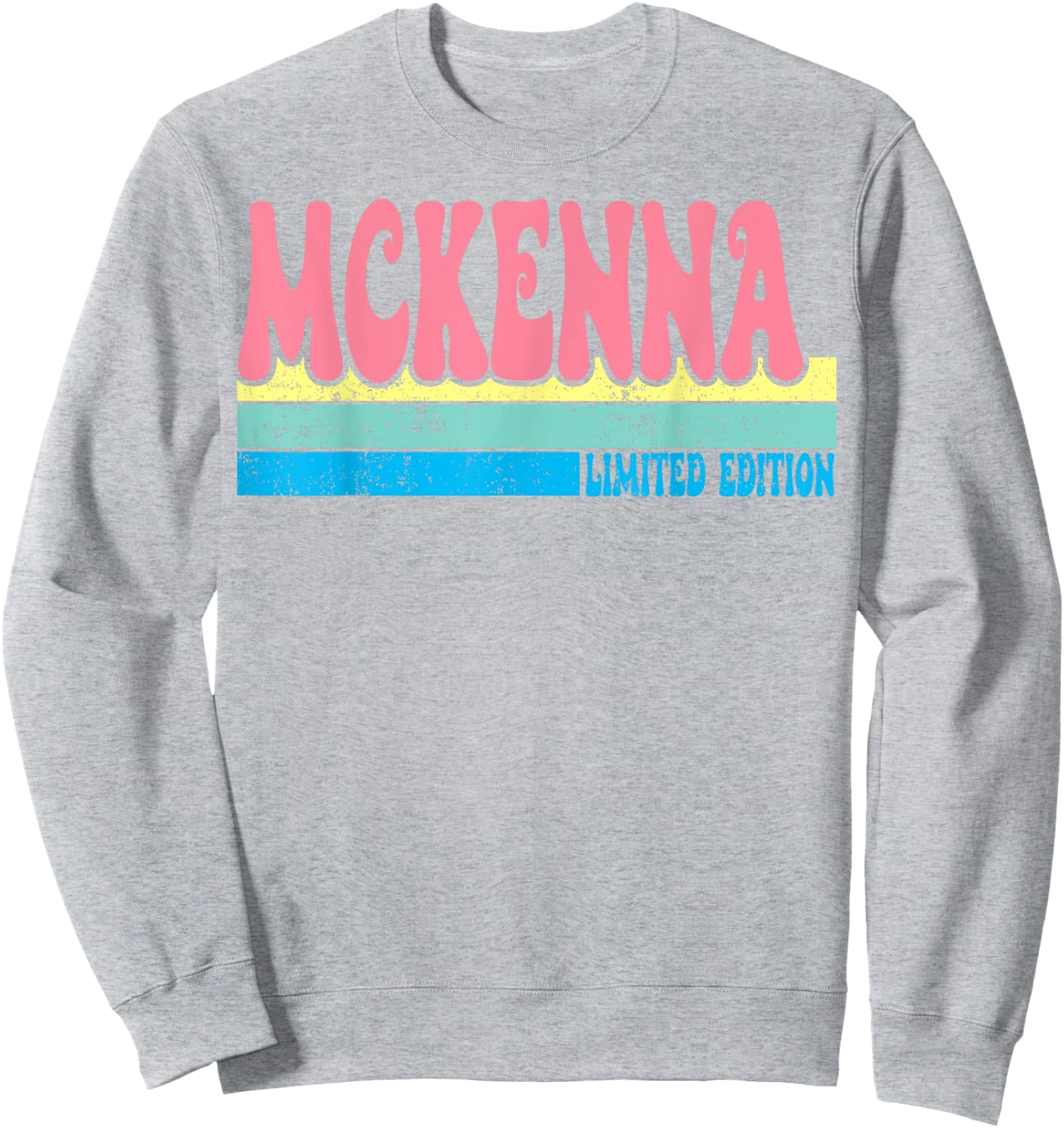 MCKENNA Name Personalized Cute Idea Groovy Women MCKENNA Sweatshirt - Sweatshirt | Ash