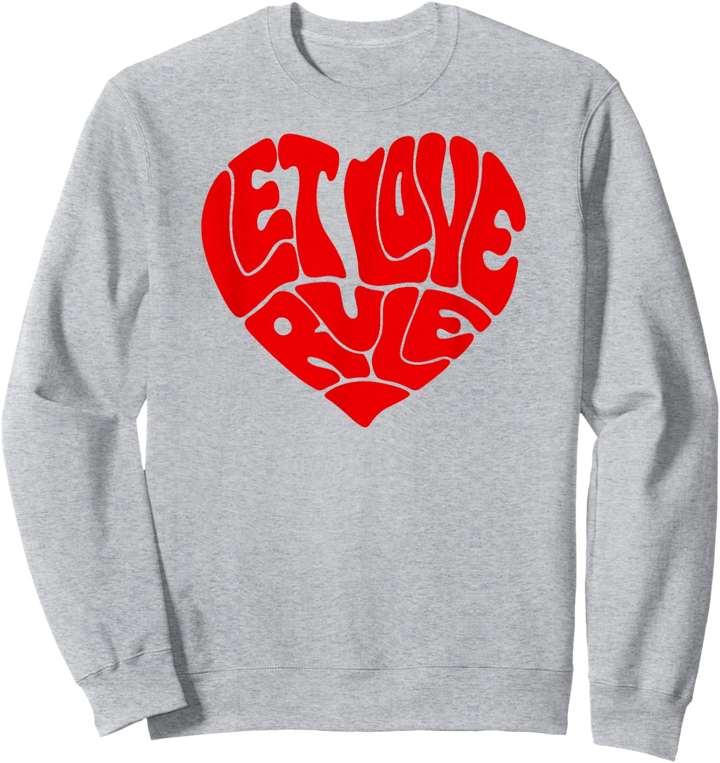 Lenny Kravitz – Let Love Rule Red Heart Sweatshirt - Sweatshirt | Ash