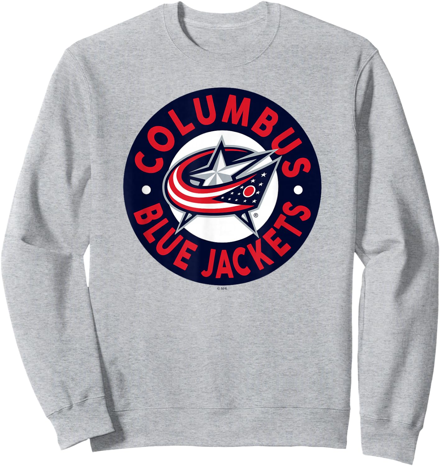 Columbus Blue Jackets Symbol Gray Officially Licensed Sweatshirt - Sweatshirt | Ash