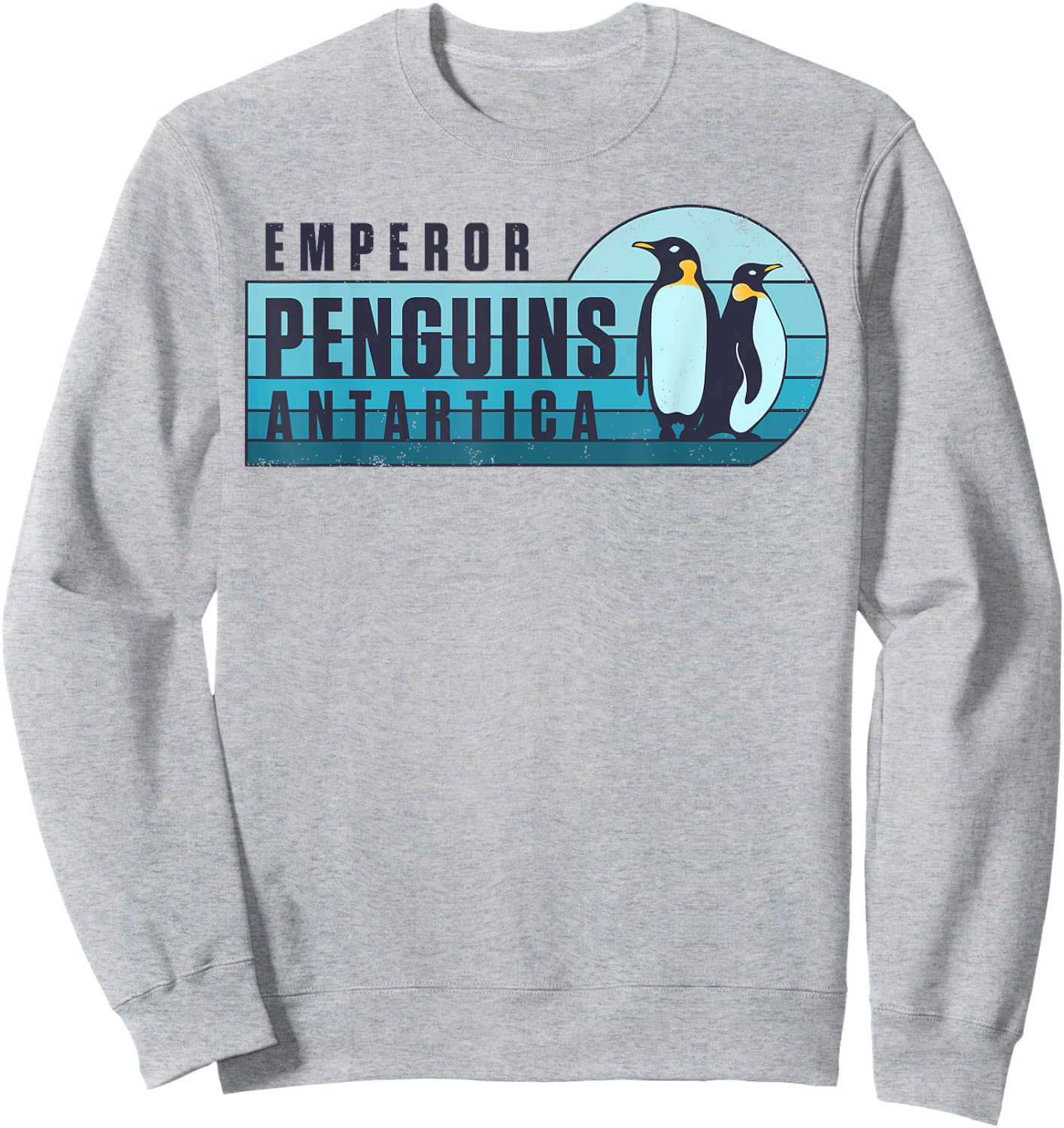 Emperor Penguins Antartica Penguin Lovers Retro Vintage Bird Sweatshirt - Sweatshirt | Ash