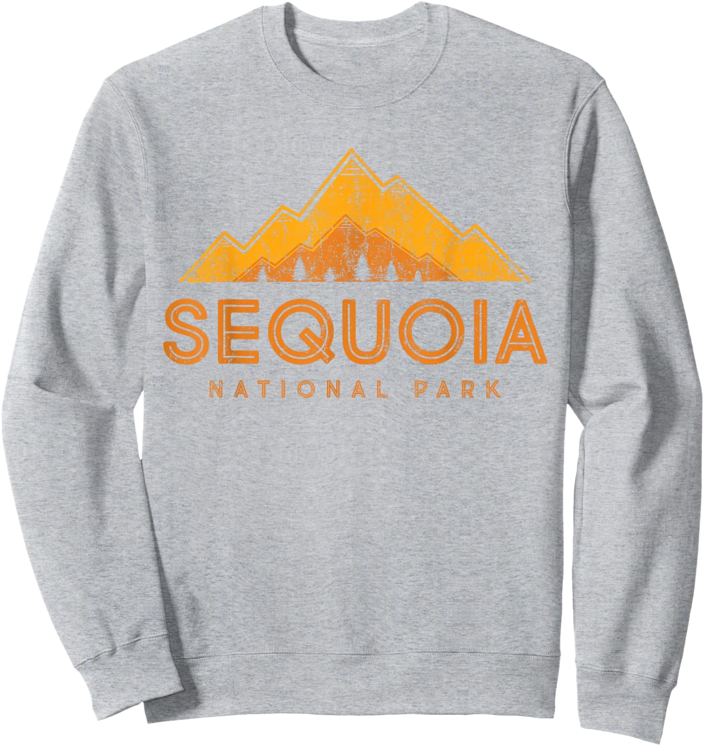 California | Kings Canyon - Vintage Sequoia National Park Sweatshirt - Sweatshirt | Ash
