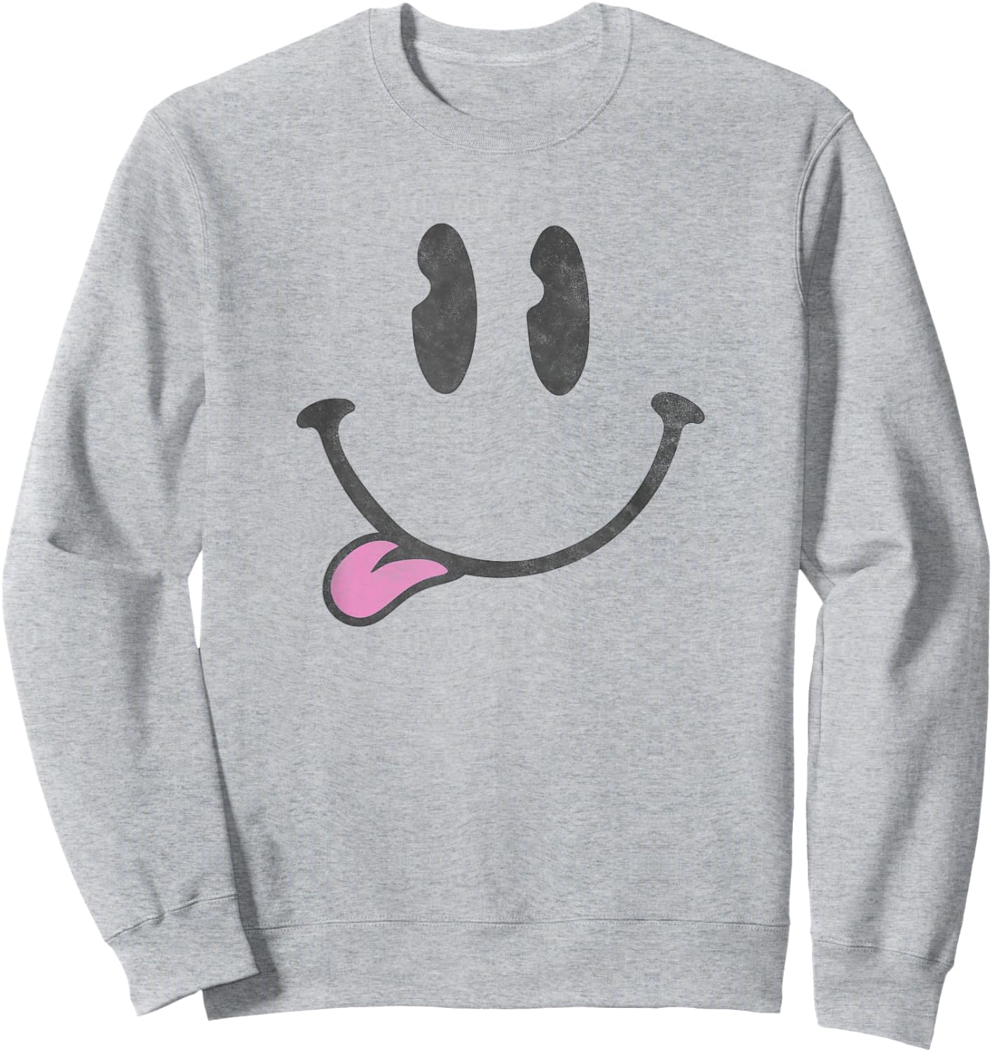 Trendy Happy Smiley , white, S Sweatshirt - Sweatshirt | Ash