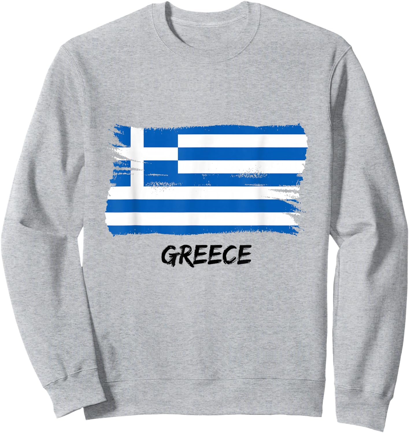 Greek Flag Greece , White Sweatshirt - Sweatshirt | Ash