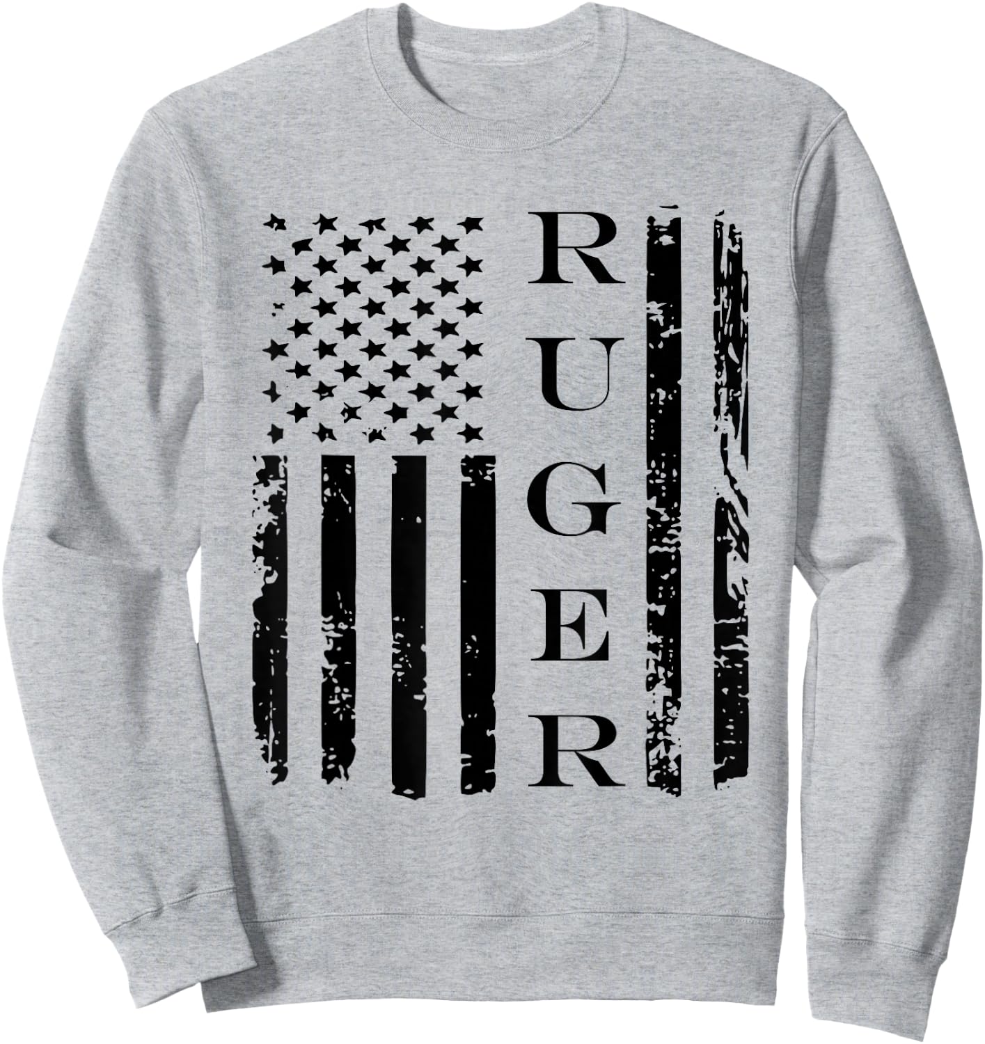 Ruger Family US USA American Flag Sweatshirt - Sweatshirt | Ash