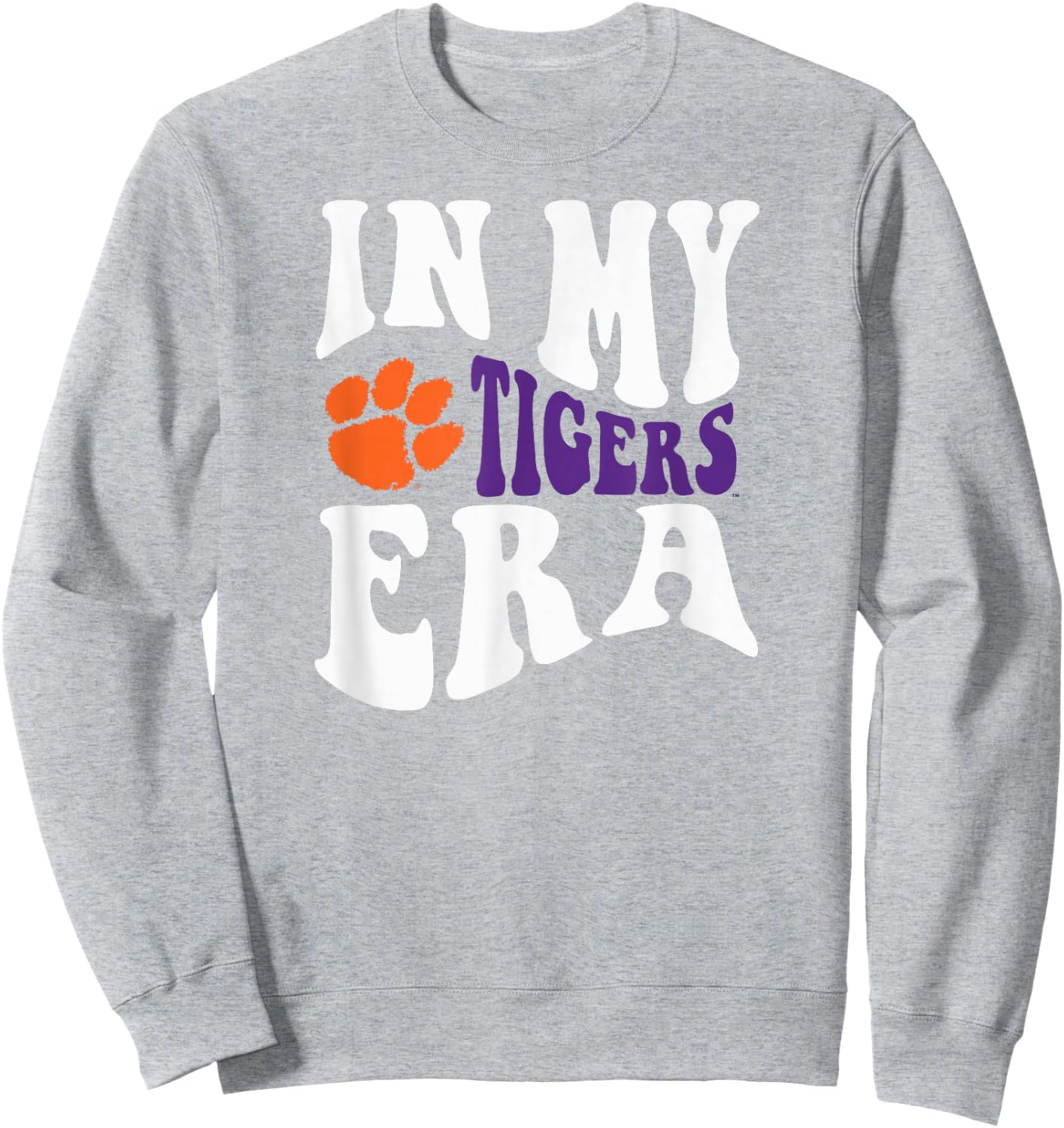 Clemson Tigers Era Gray Officially Licensed Sweatshirt - Sweatshirt | Ash