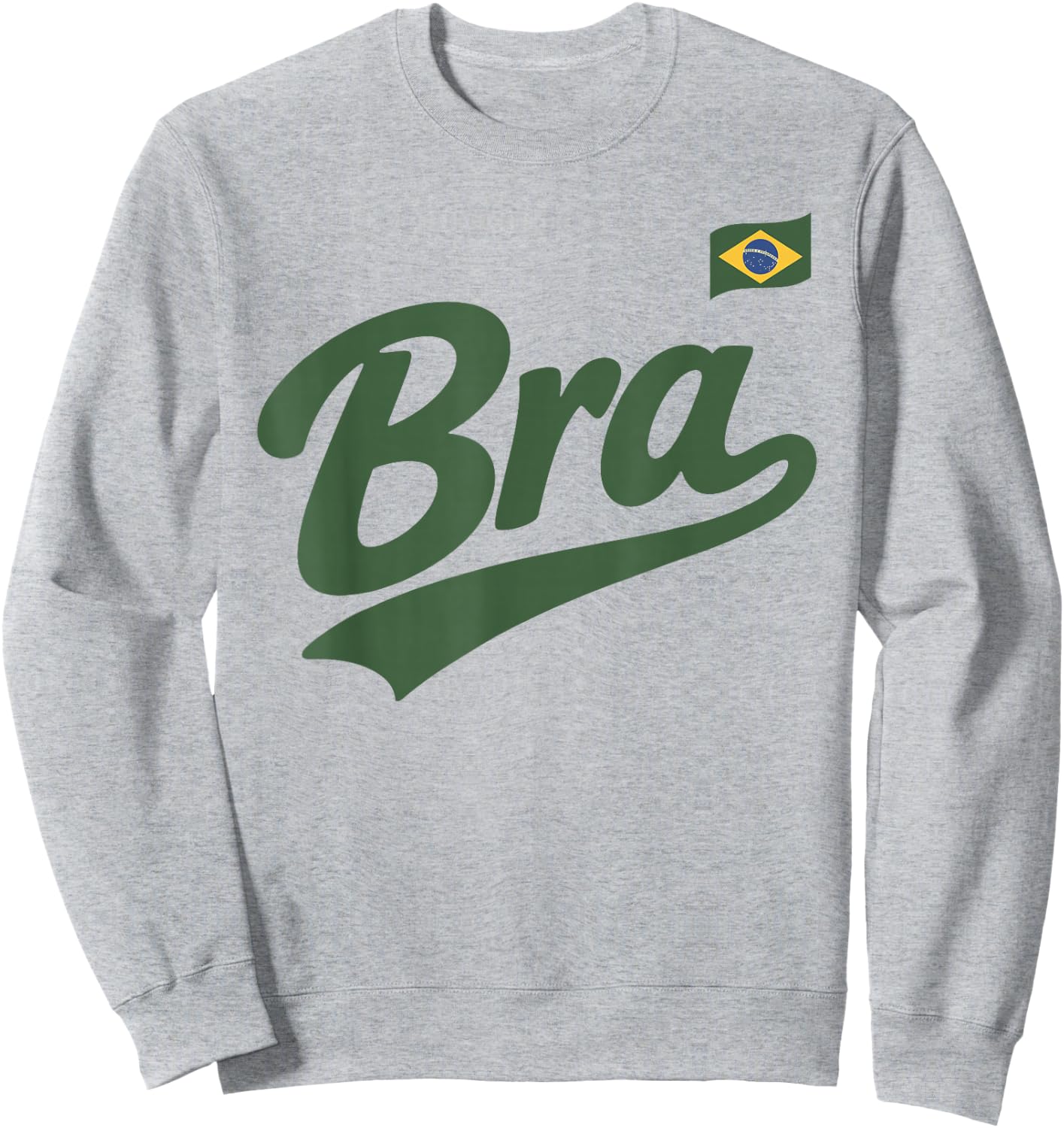 Brazil Vintage Script Fan Sweatshirt - Sweatshirt | Ash
