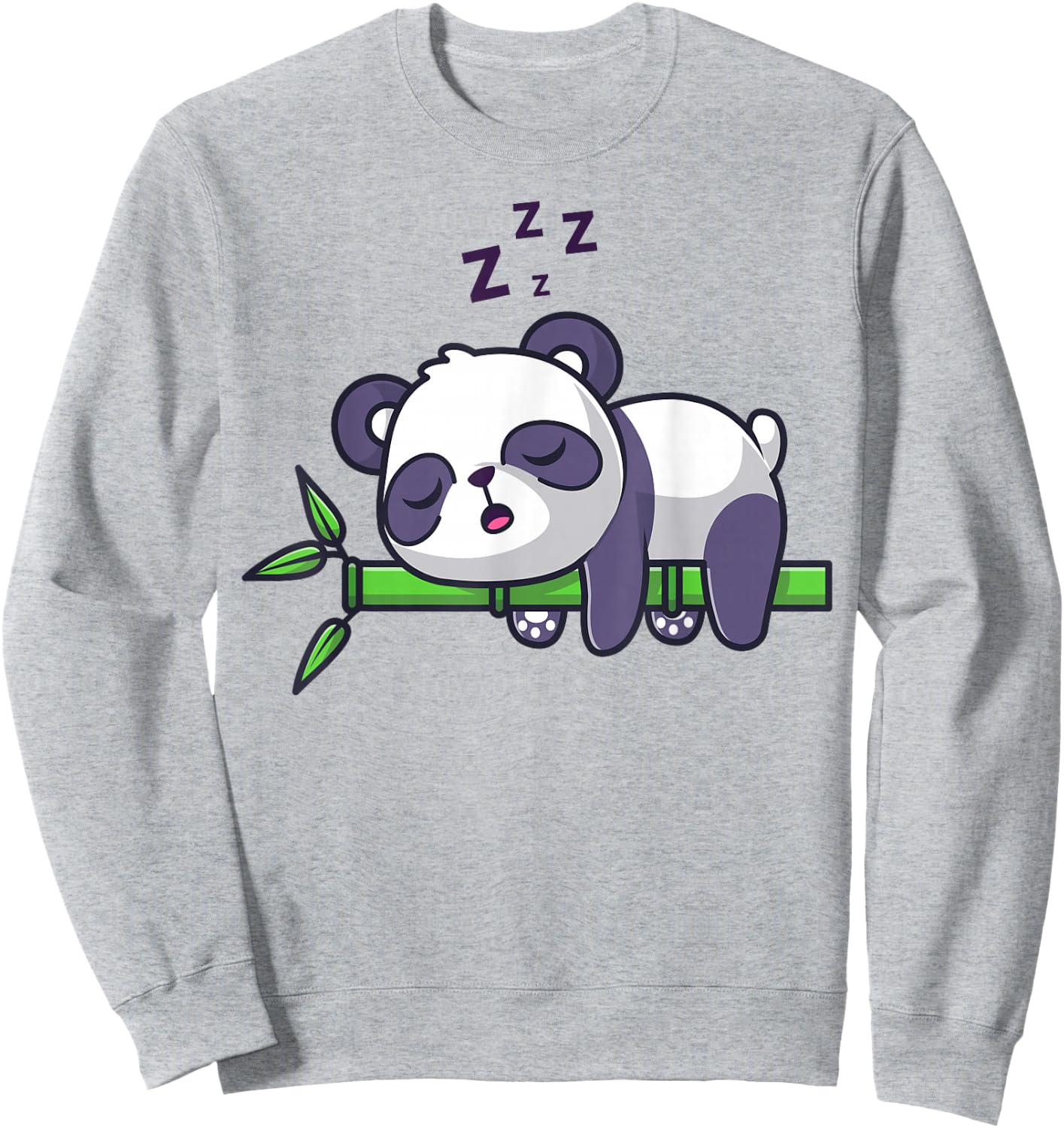 Cute Panda Sleeping Sweatshirt - Sweatshirt | Ash