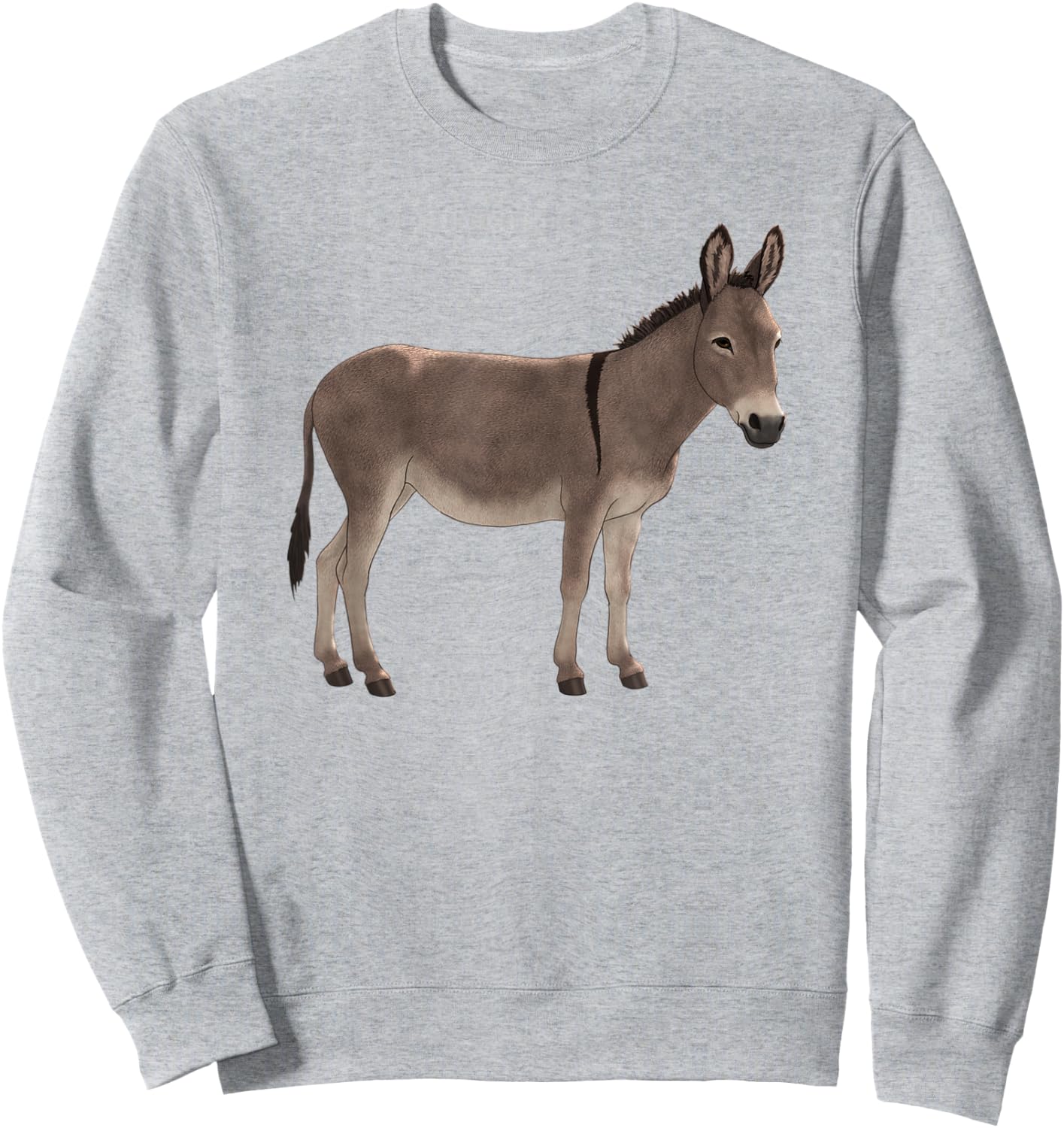 Cute Gray Donkey Wild Burro Animal Nature Lovers Gift Sweatshirt - Sweatshirt | Ash