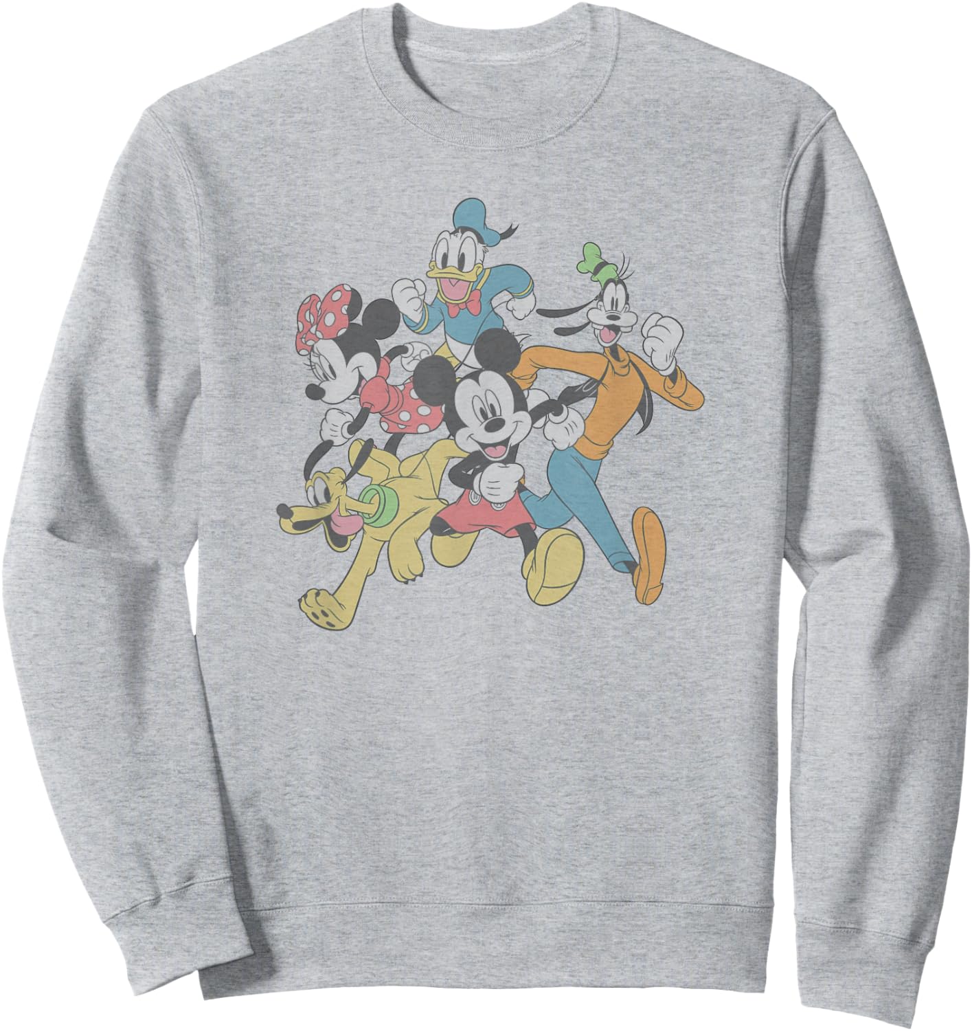 Disney Mickey and Friends Group Shot Running Sweatshirt - Sweatshirt | Ash