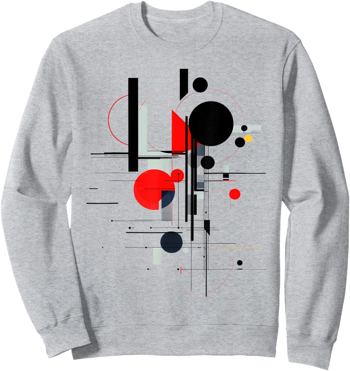Abstract Art Pattern Painting Geometric Art Work , white, S Sweatshirt - Sweatshirt | Ash