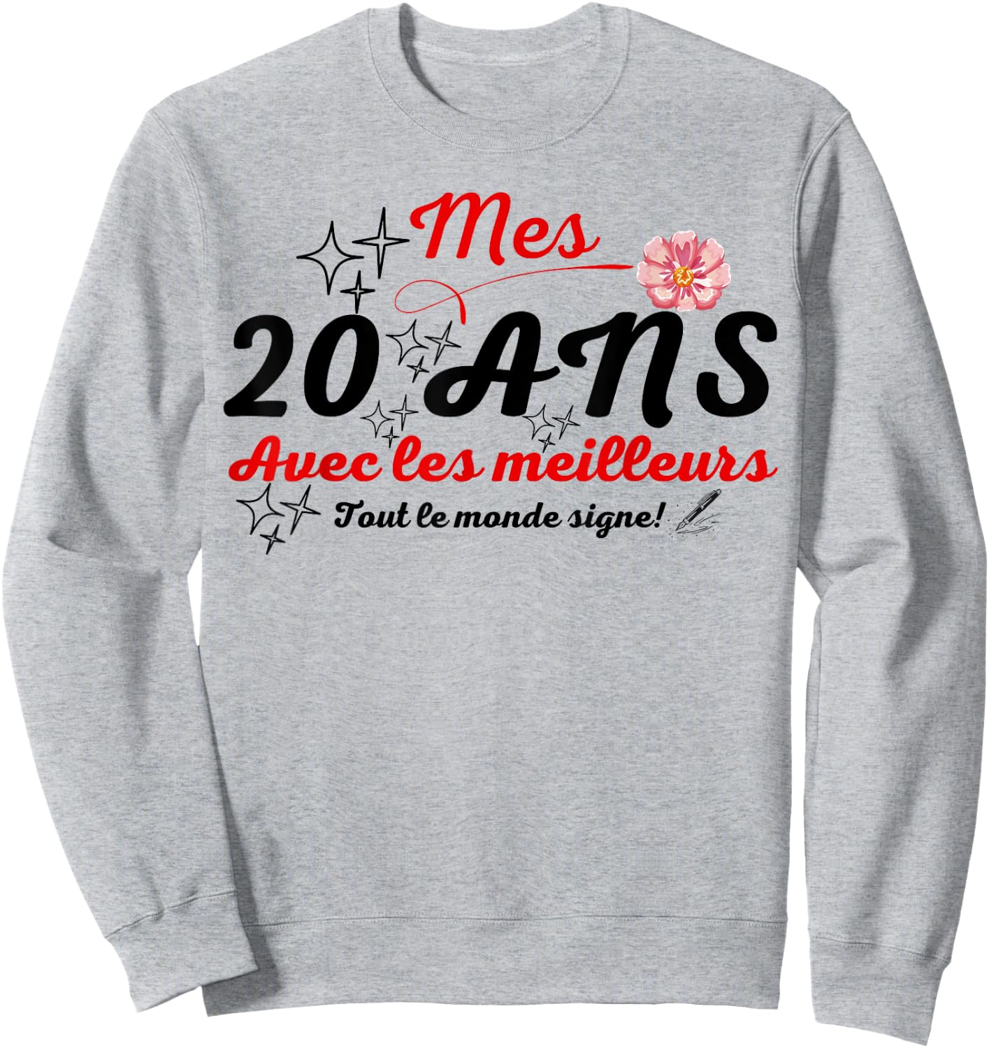 A signer 20 ans anniversaire gift anniv 20 years signature Sweatshirt - Sweatshirt | Ash