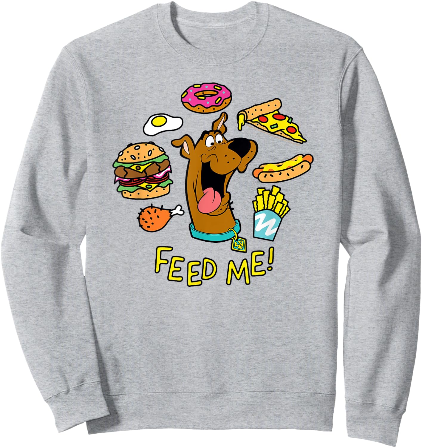 Scooby Doo Feed Me Sweatshirt - Sweatshirt | Ash