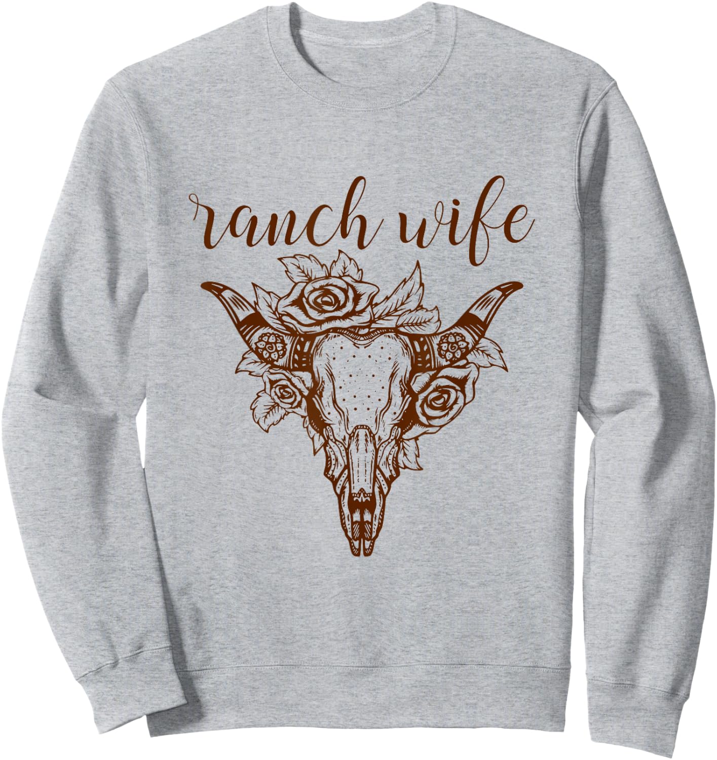Ranch Wife Country Mama Tried Rodeo Music Outlaw Hippie Barn Sweatshirt - Sweatshirt | Ash