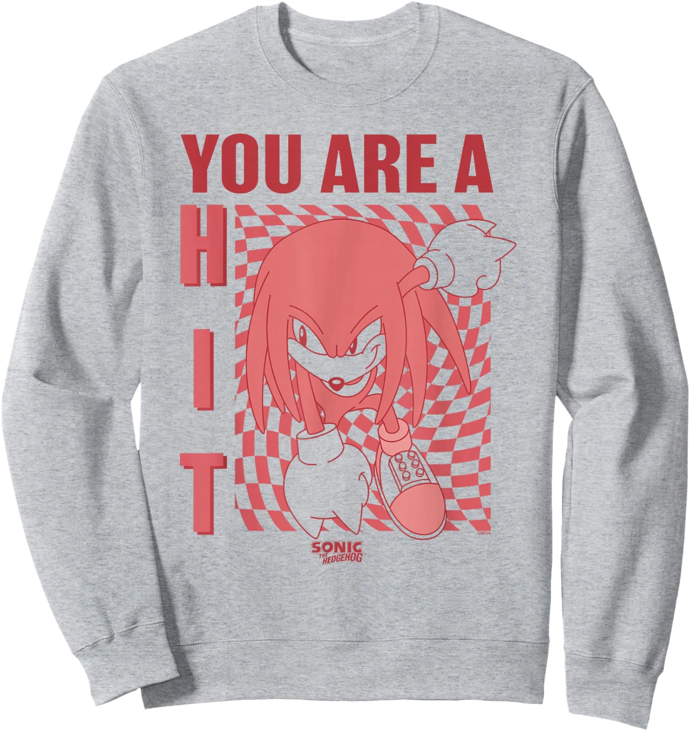 Sonic The Hedgehog Father's Day Knuckles You Are A Hit Sweatshirt - Sweatshirt | Ash