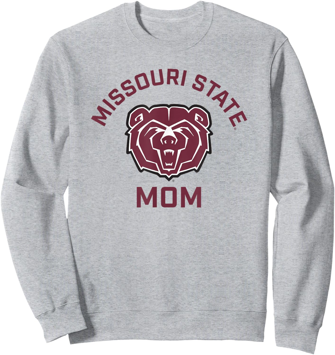 Missouri State University MSU Bears Arched Mom Sweatshirt - Sweatshirt | Ash
