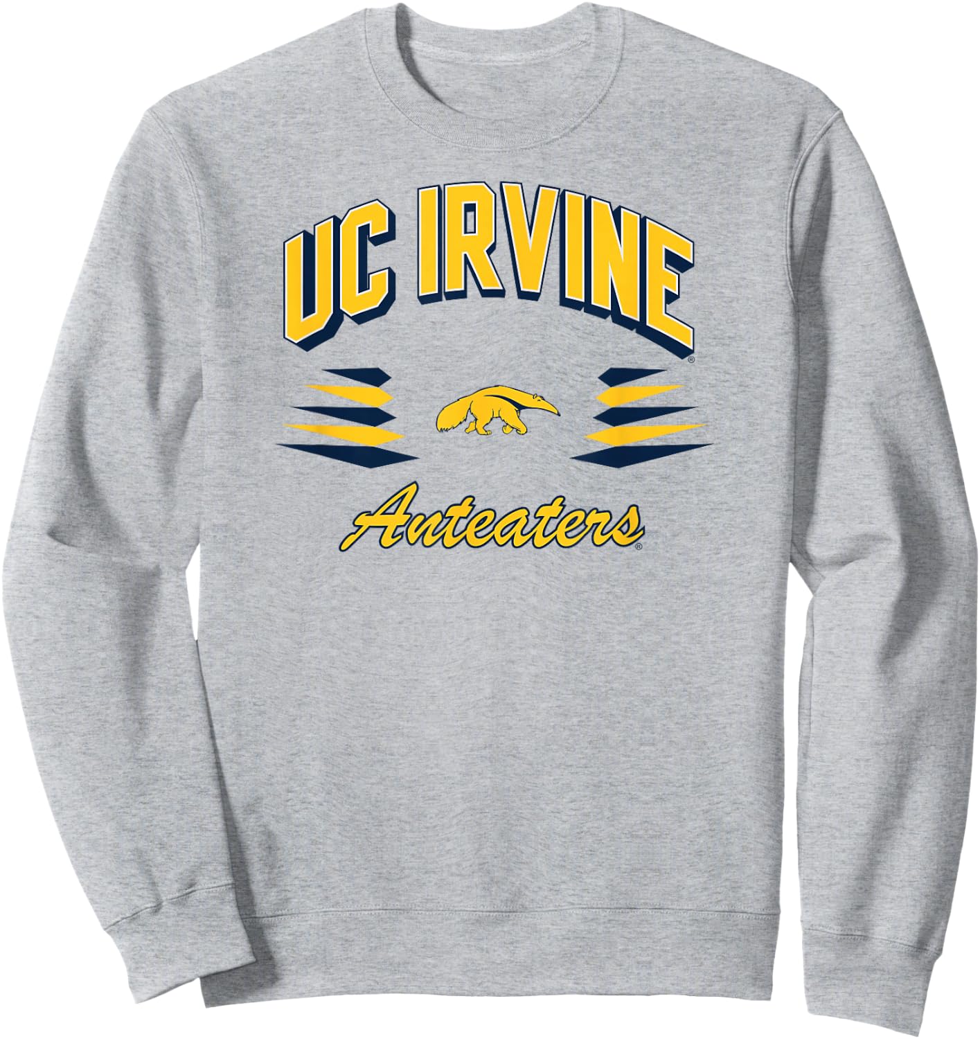 Cal Irvine Anteaters Retro Diamond Gray Officially Licensed Sweatshirt - Sweatshirt | Ash