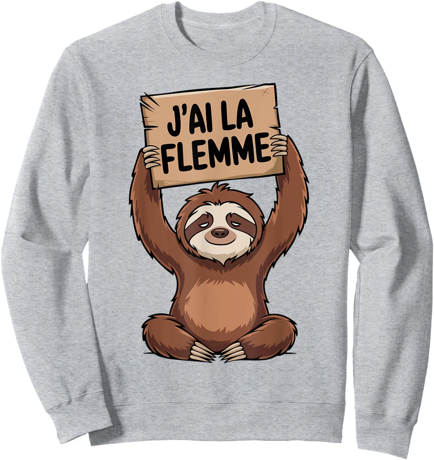 Lazy Funny Lazy Sleep I Have the Flemme , white, S Sweatshirt - Sweatshirt | Ash