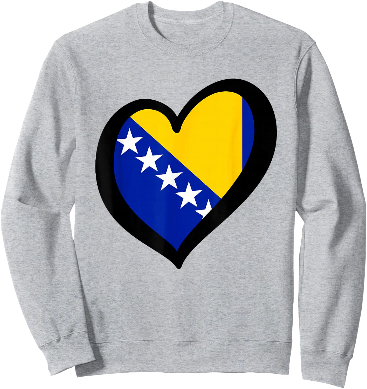 Bosnien Flagge Bosnische Farben Sarajevo Frauen Männer BIH Sweatshirt - Sweatshirt | Ash